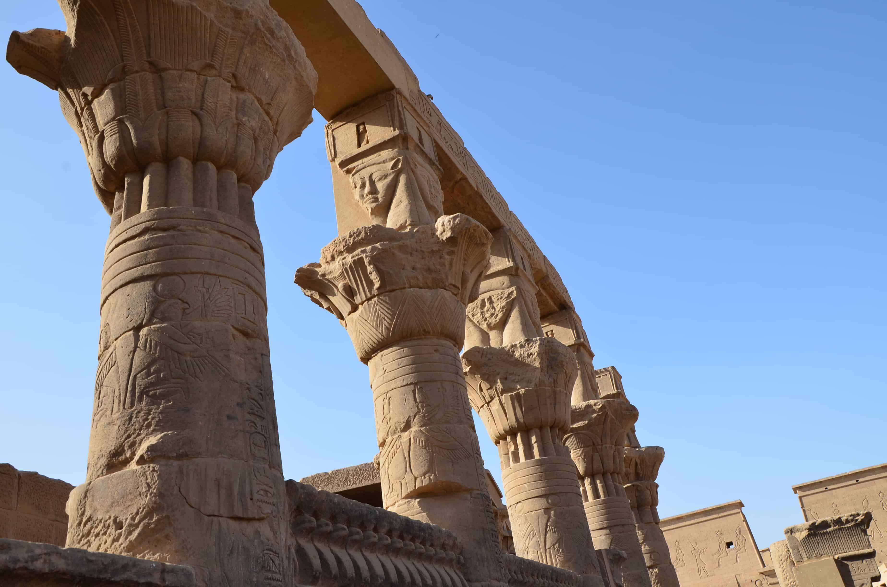Temple of Nectanebo at Philae Temple on Agilkia Island in Egypt