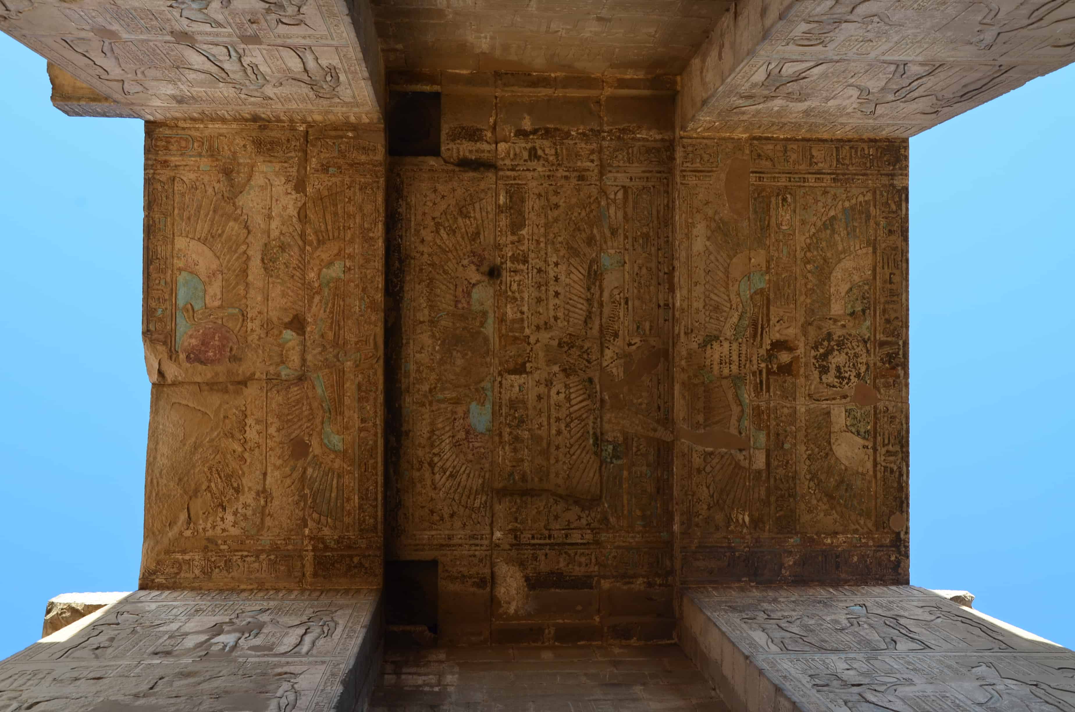 Entrance at the Temple of Edfu, Egypt