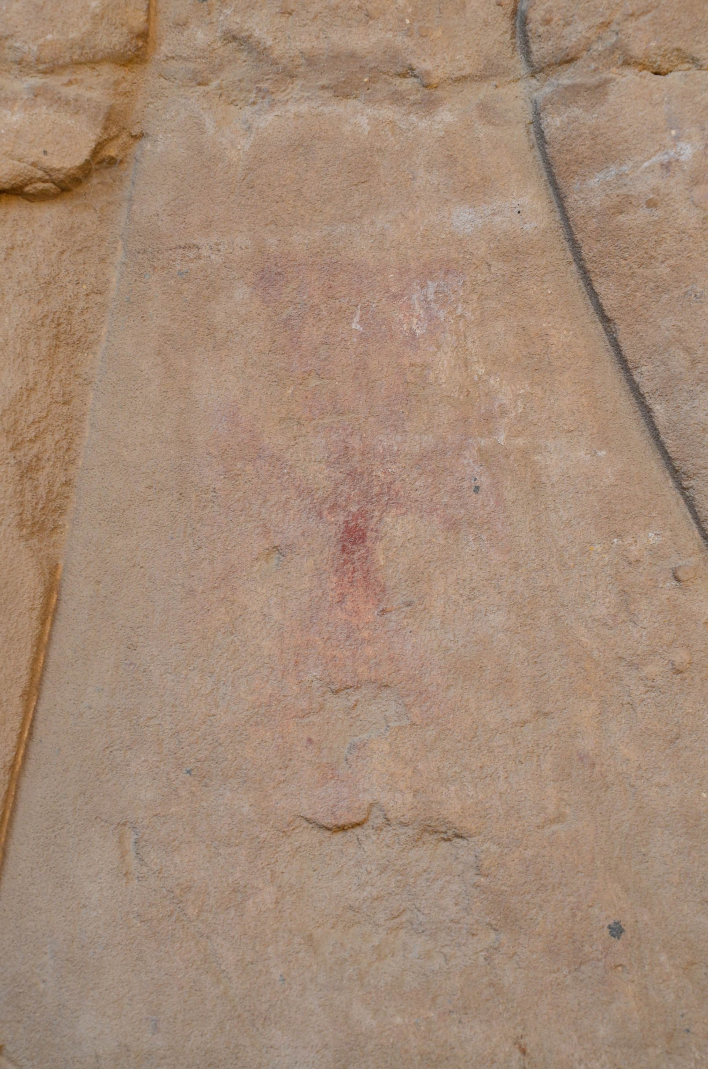 Painted cross at the Temple of Edfu, Egypt