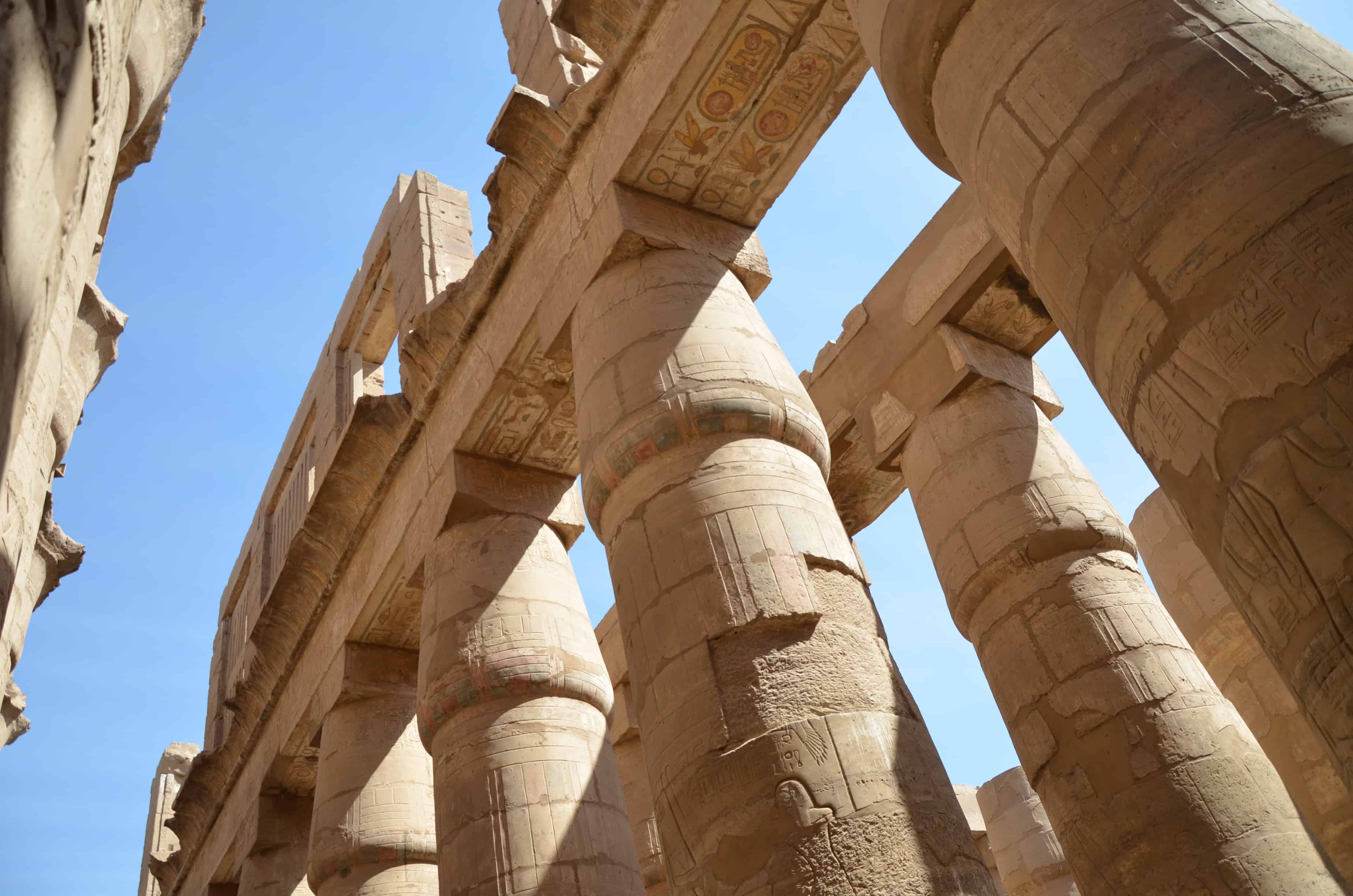 Hypostyle Hall at Karnak Temple in Luxor, Egypt