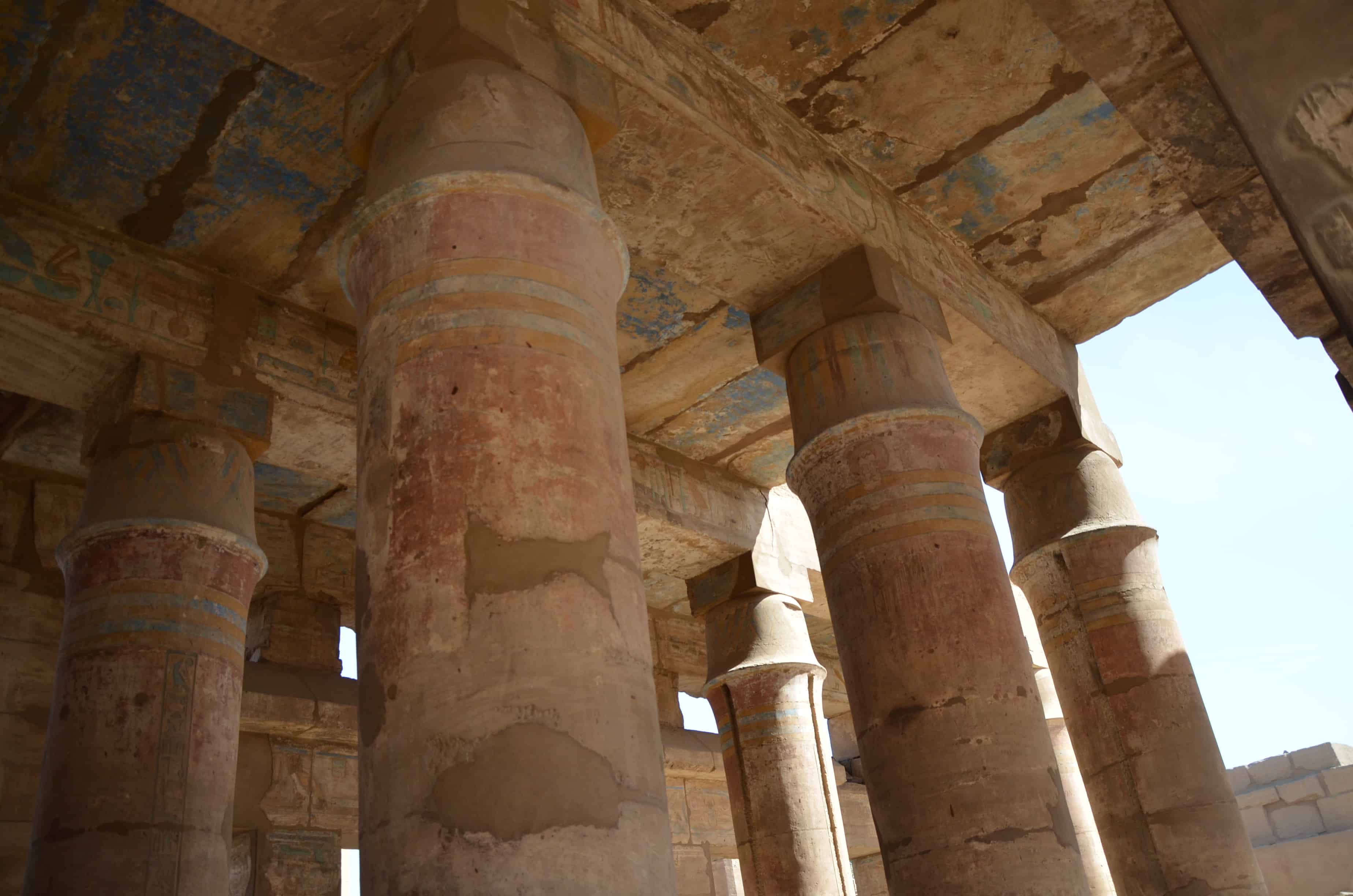 Columns in the Festival Temple of Tuthmosis III