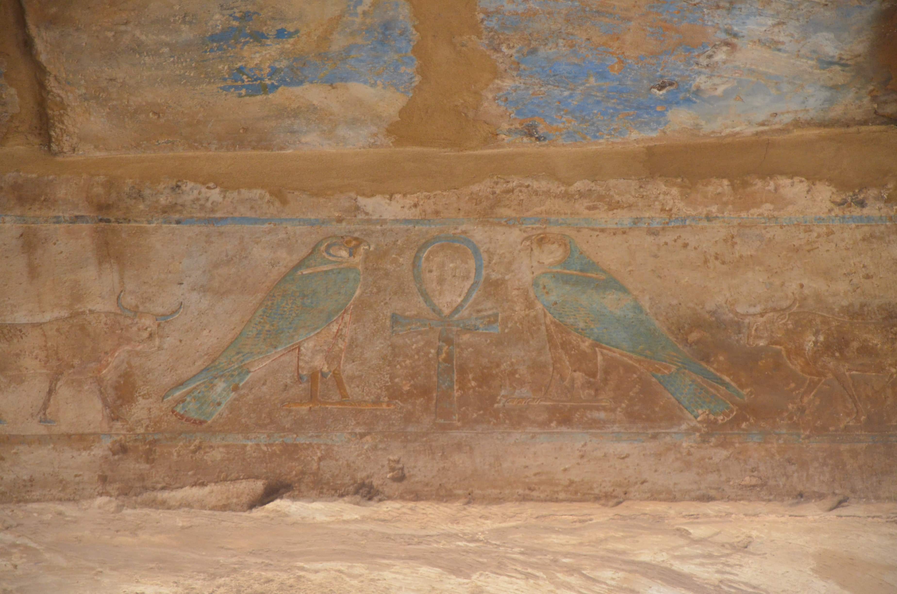 Hieroglyphics in the Festival Temple of Tuthmosis III