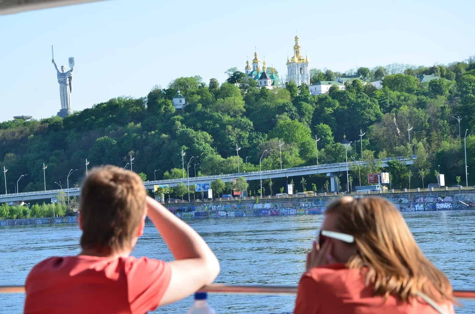 Dnieper River cruise in Kyiv, Ukraine
