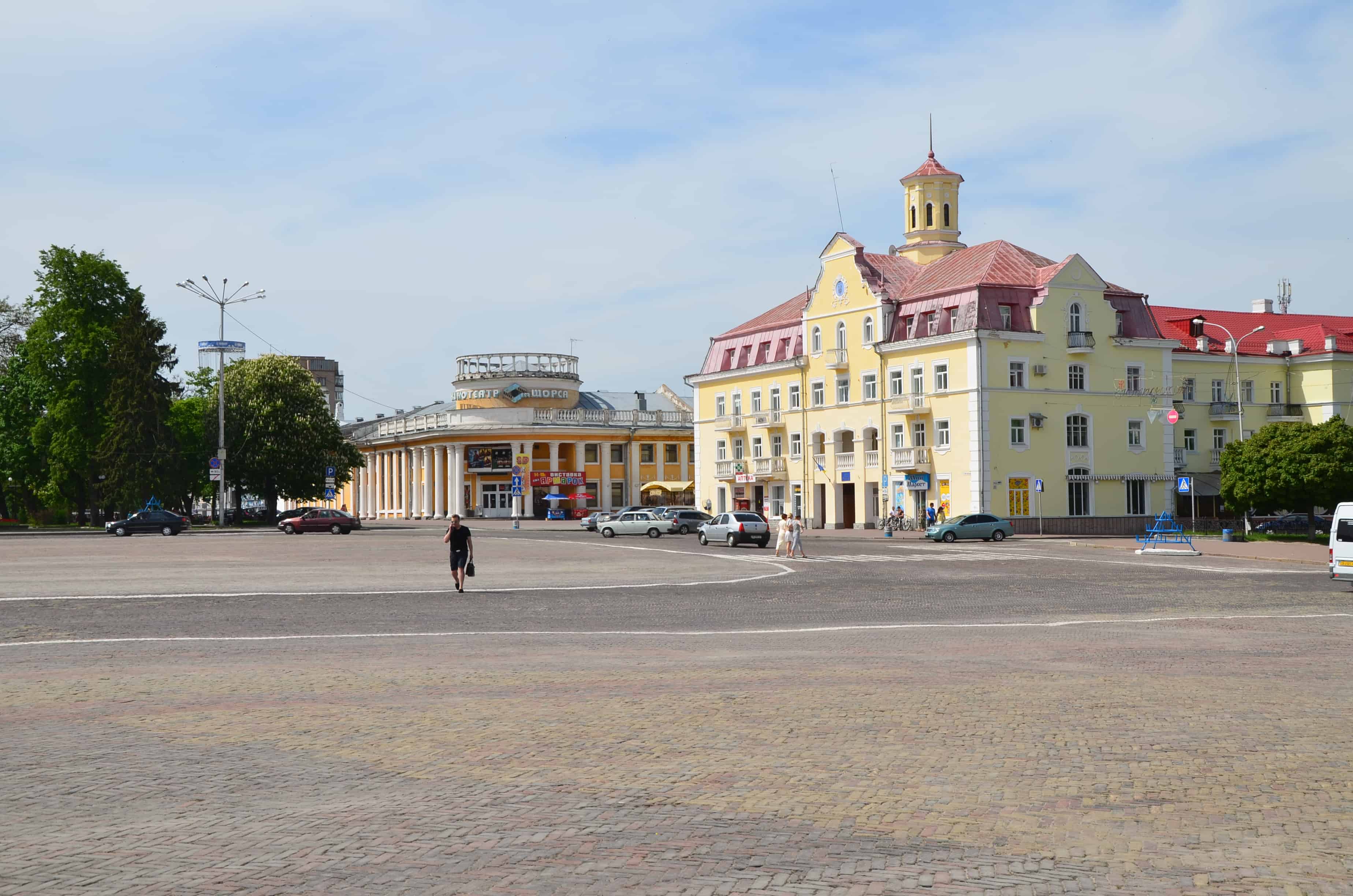 Krasna Square in Chernihiv, Ukraine