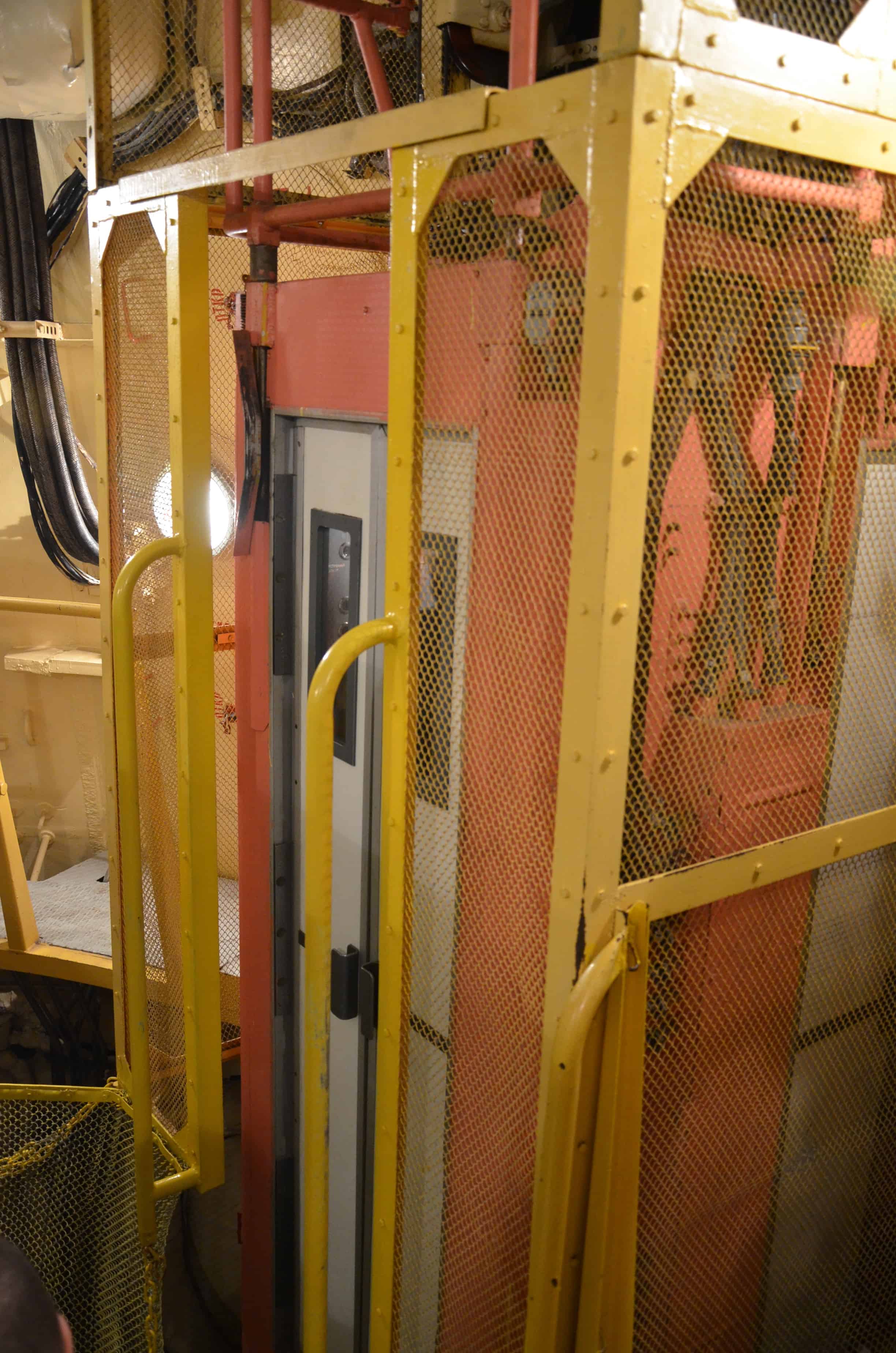 Elevator in the Unified Command Post at Strategic Missile Forces Museum near Pobuzke, Ukraine