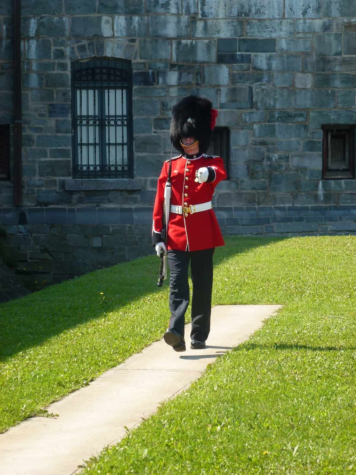 Citadelle guard in Québec, Canada