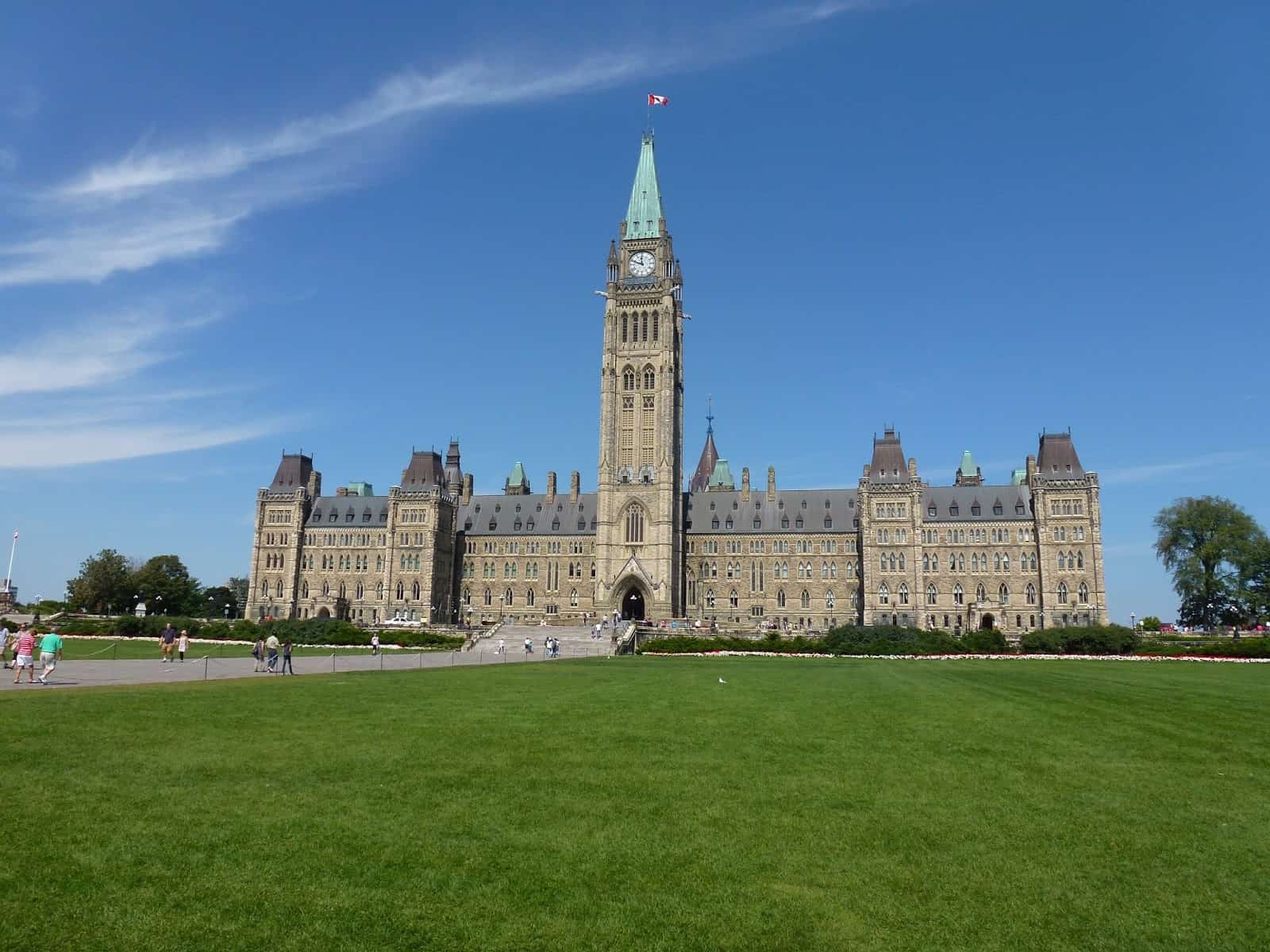 Centre Block at Parliament Hill in Ottawa, Ontario, Canada