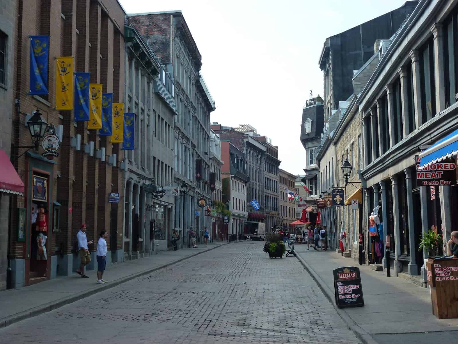 Rue Saint-Paul in Vieux-Montréal, Québec, Canada