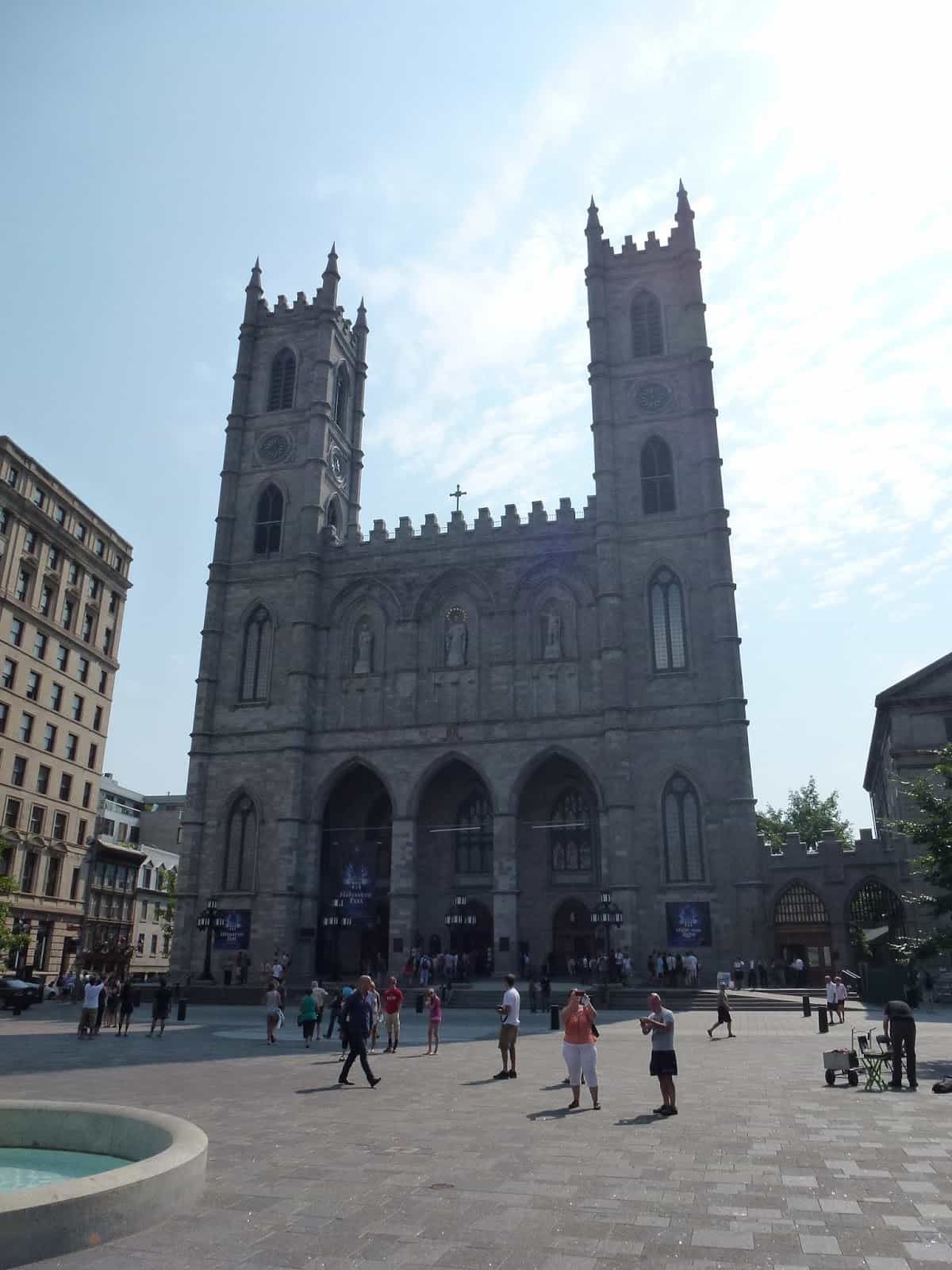 Notre-Dame Basilica of Montréal in Vieux-Montréal, Québec, Canada