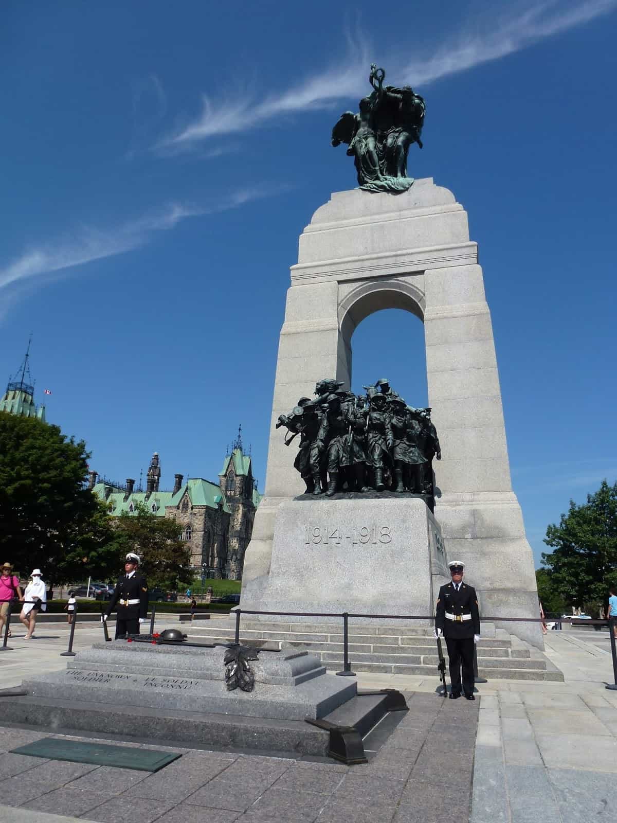 National War Memorial in Ottawa, Ontario, Canada
