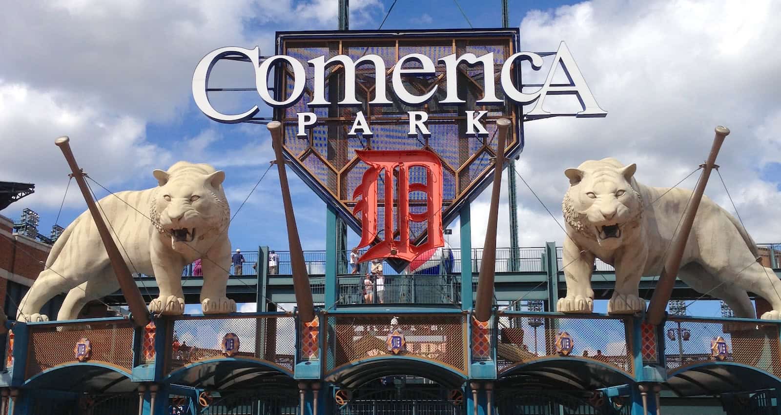 Comerica Park in Detroit, Michigan