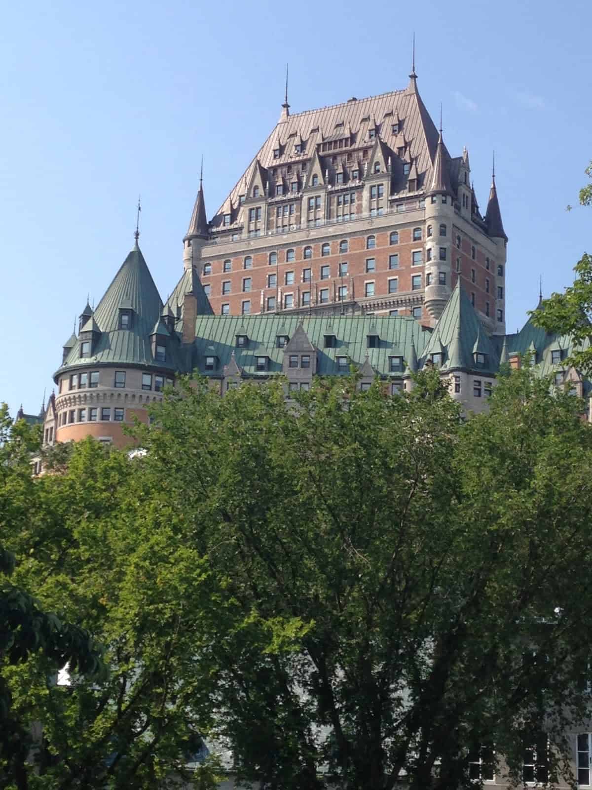 Château Frontenac from Parc Montmorency in Québec, Canada