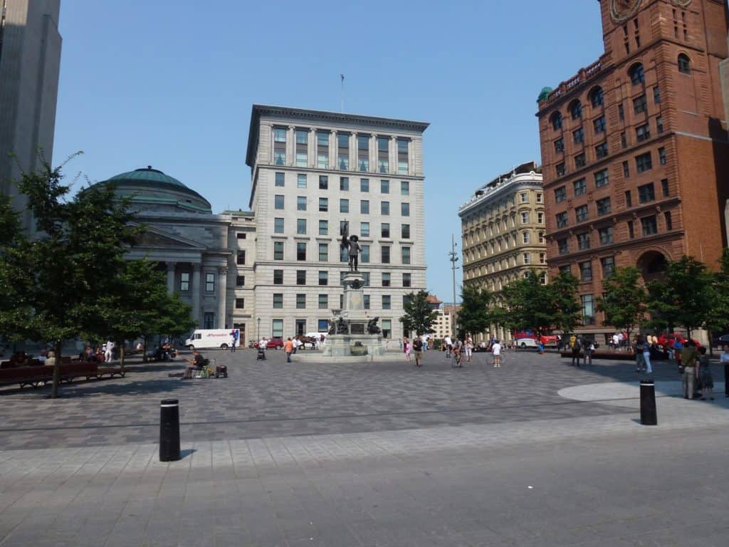 Place d’Armes in Old Montréal, Québec, Canada