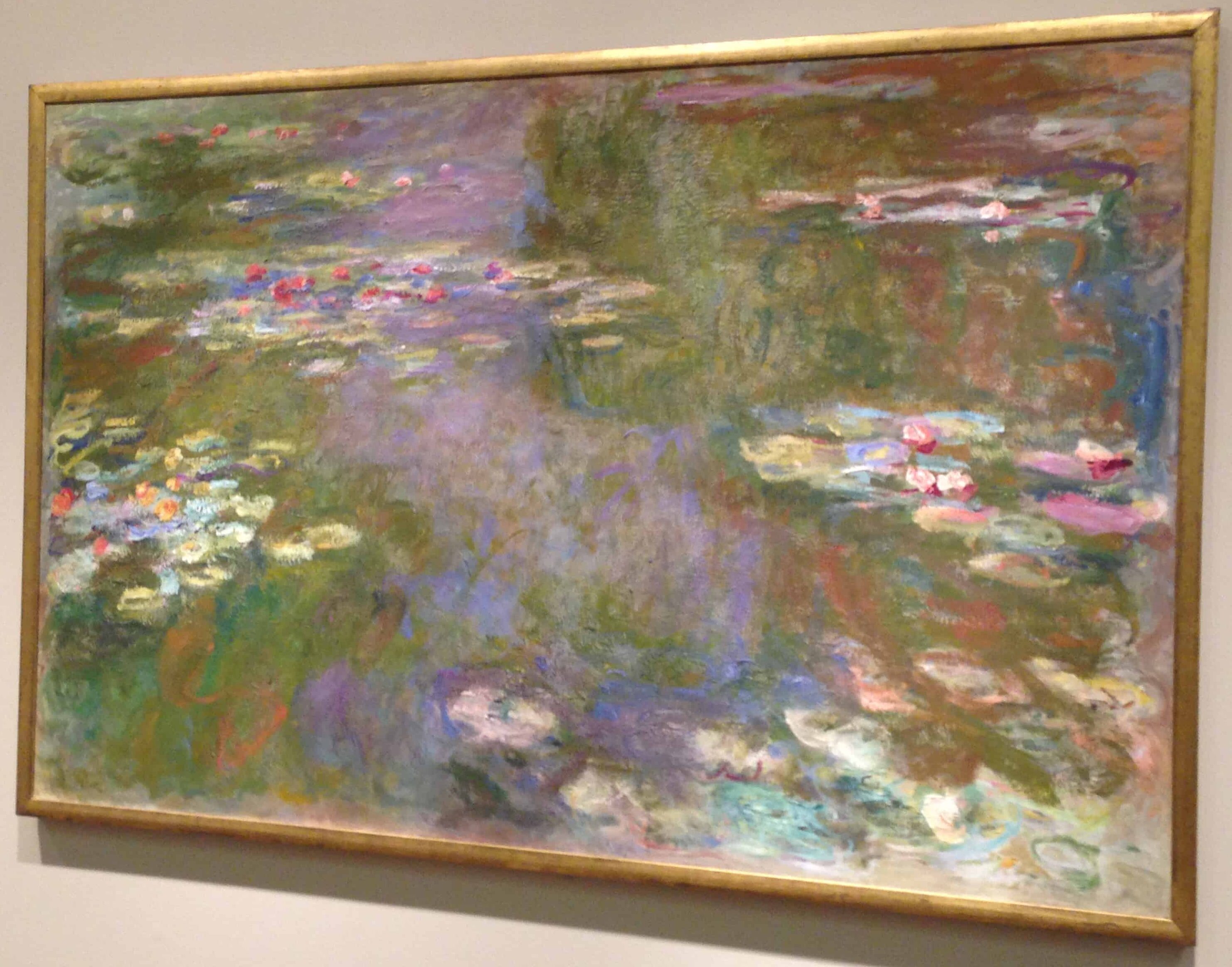 Water Lily Pond by Claude Monet (1917/19) at the Art Institute of Chicago