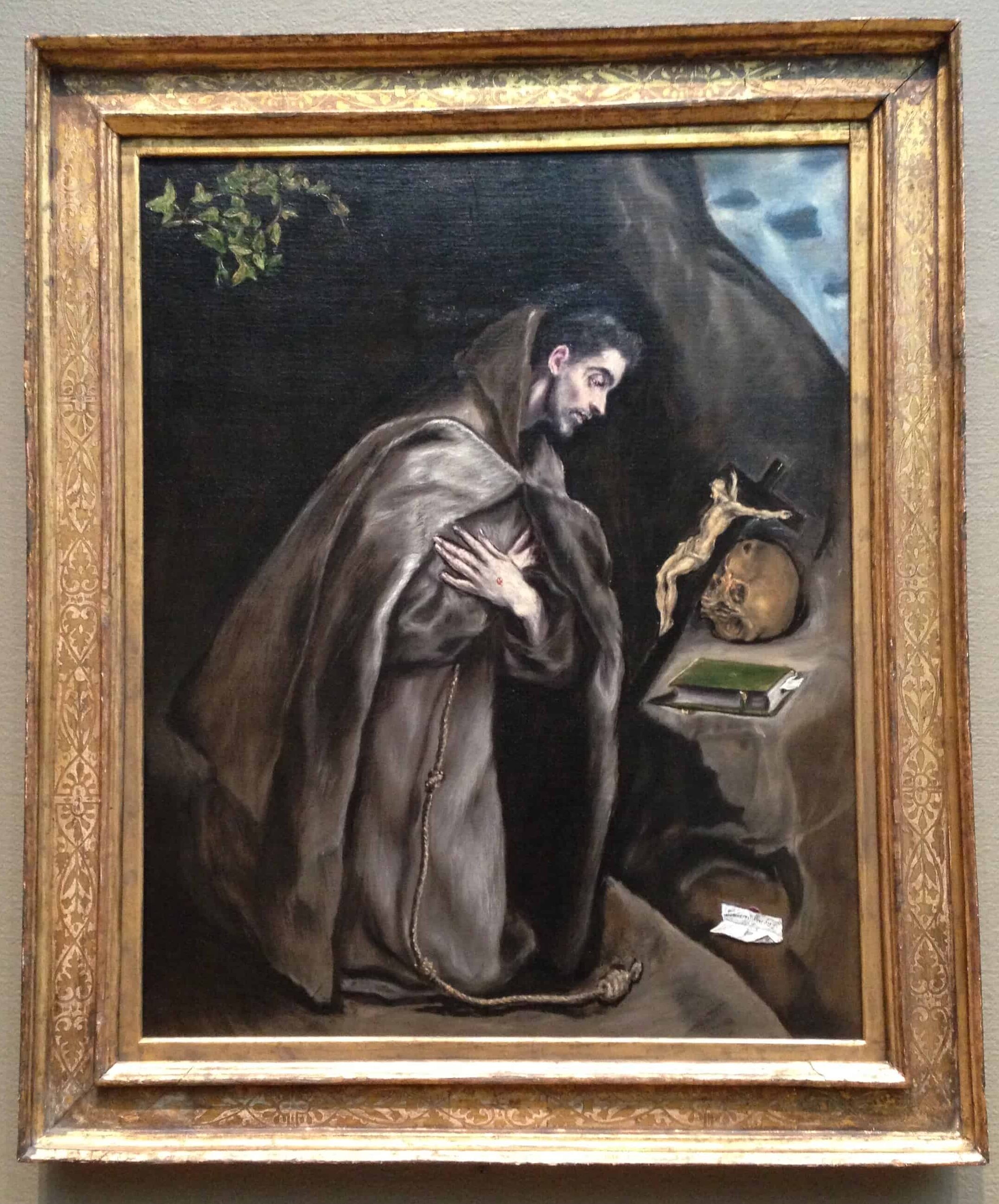 Saint Francis Kneeling in Meditation by El Greco (1595/1600) at the Art Institute of Chicago