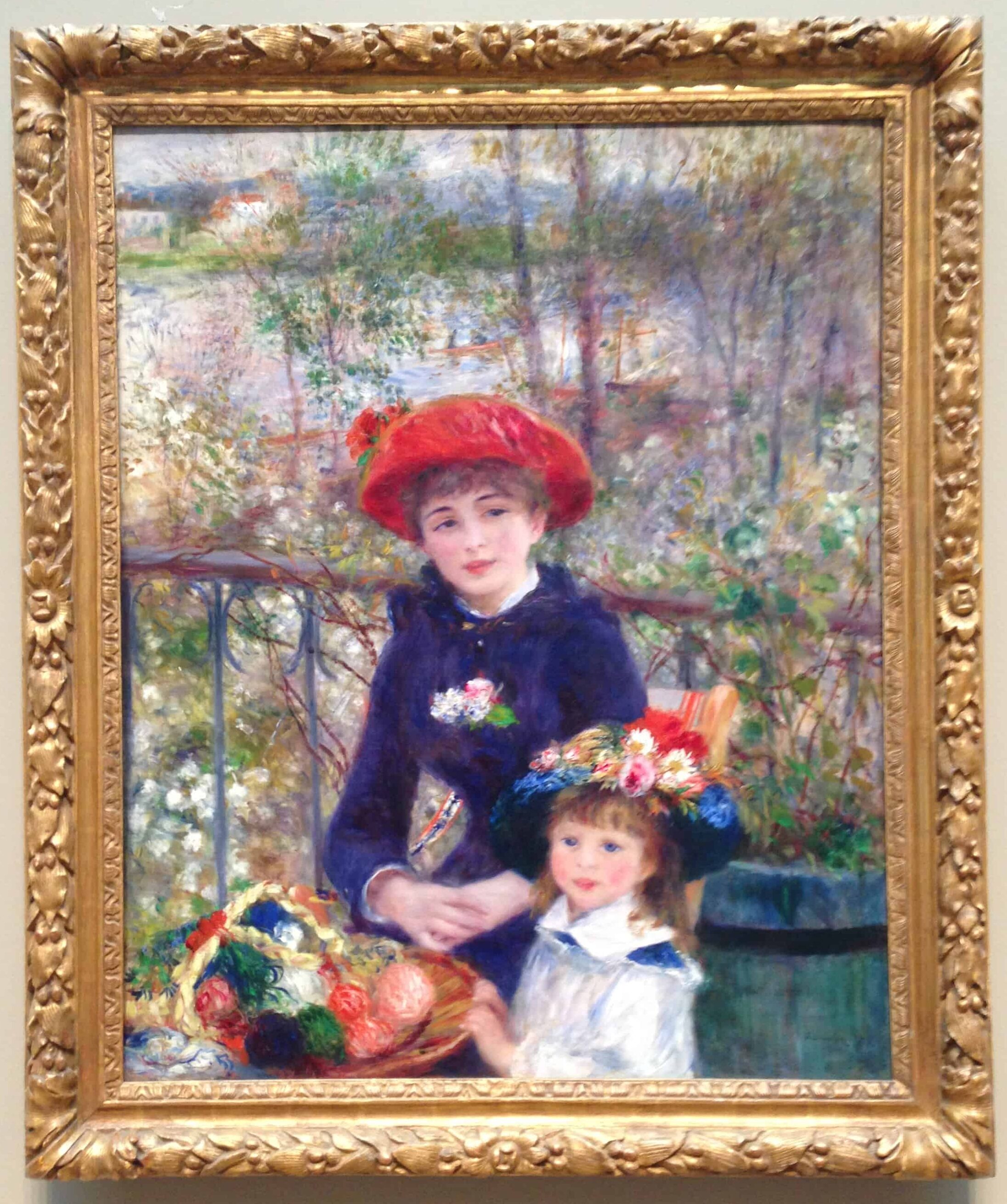 Two Sisters (On the Terrace) by Pierre-Auguste Renoir (1881) at the Art Institute of Chicago