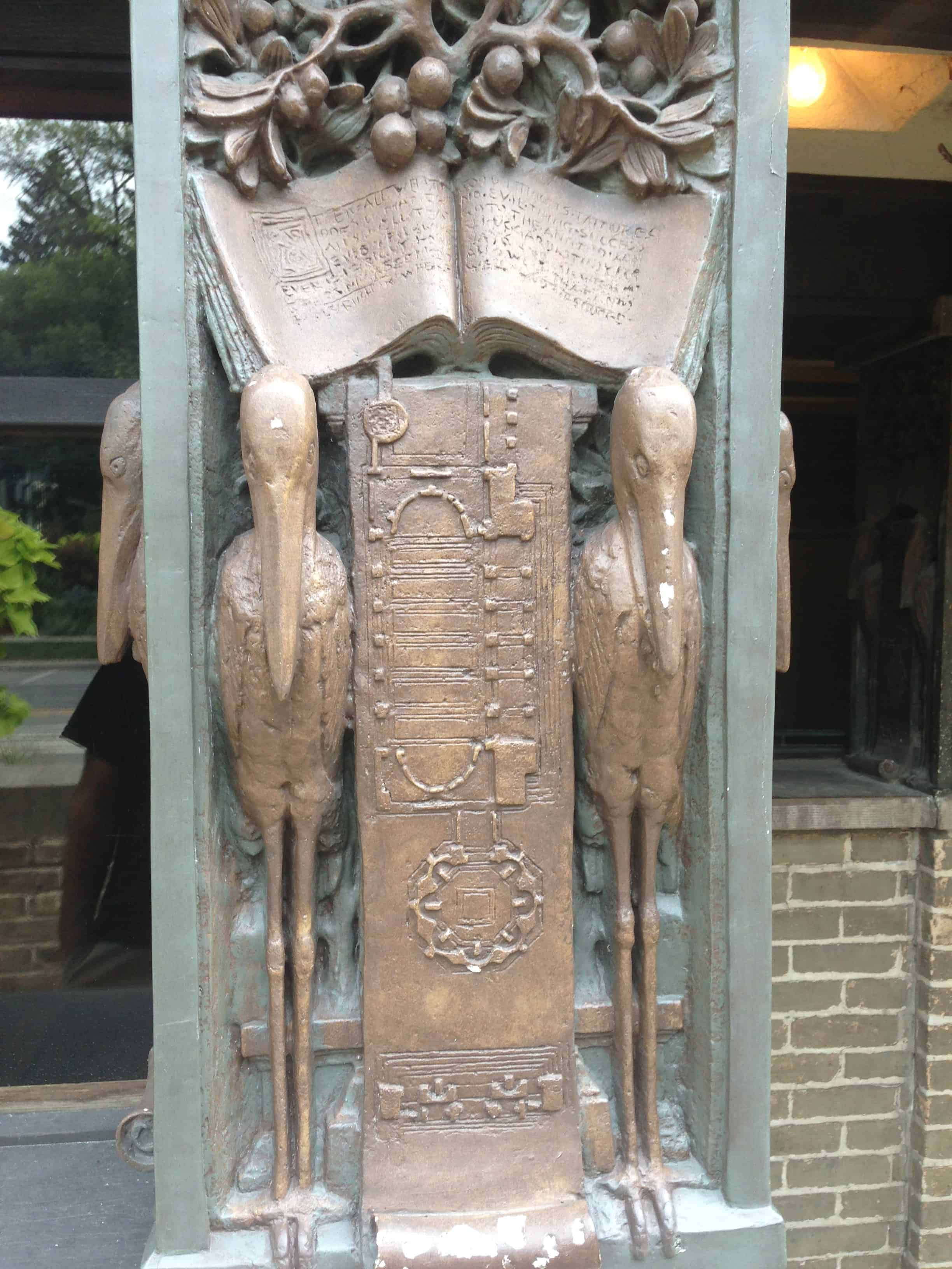 Decoration on the Frank Lloyd Wright Home and Studio