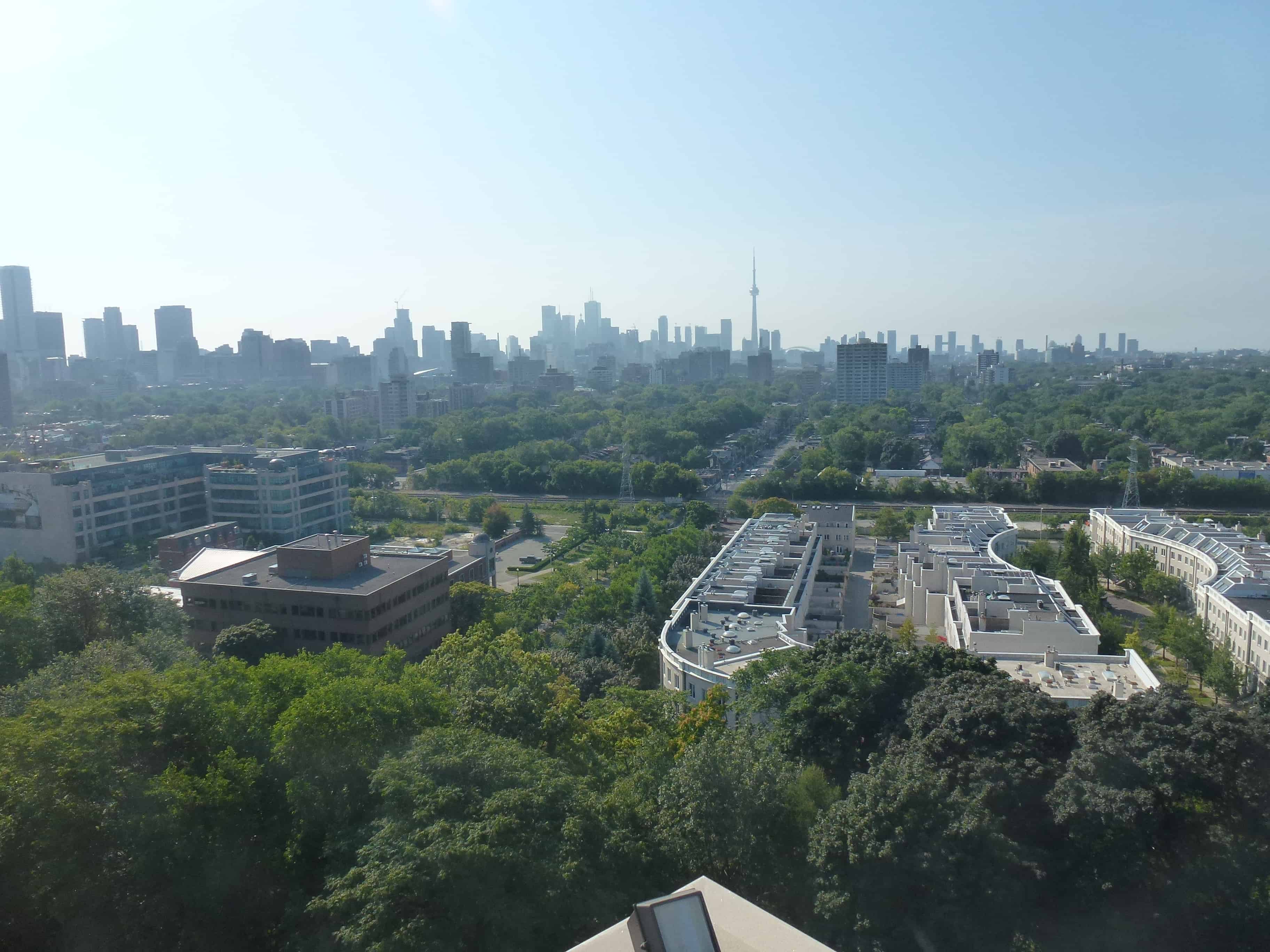 View from the tower at Casa Loma in Toronto, Ontario, Canada