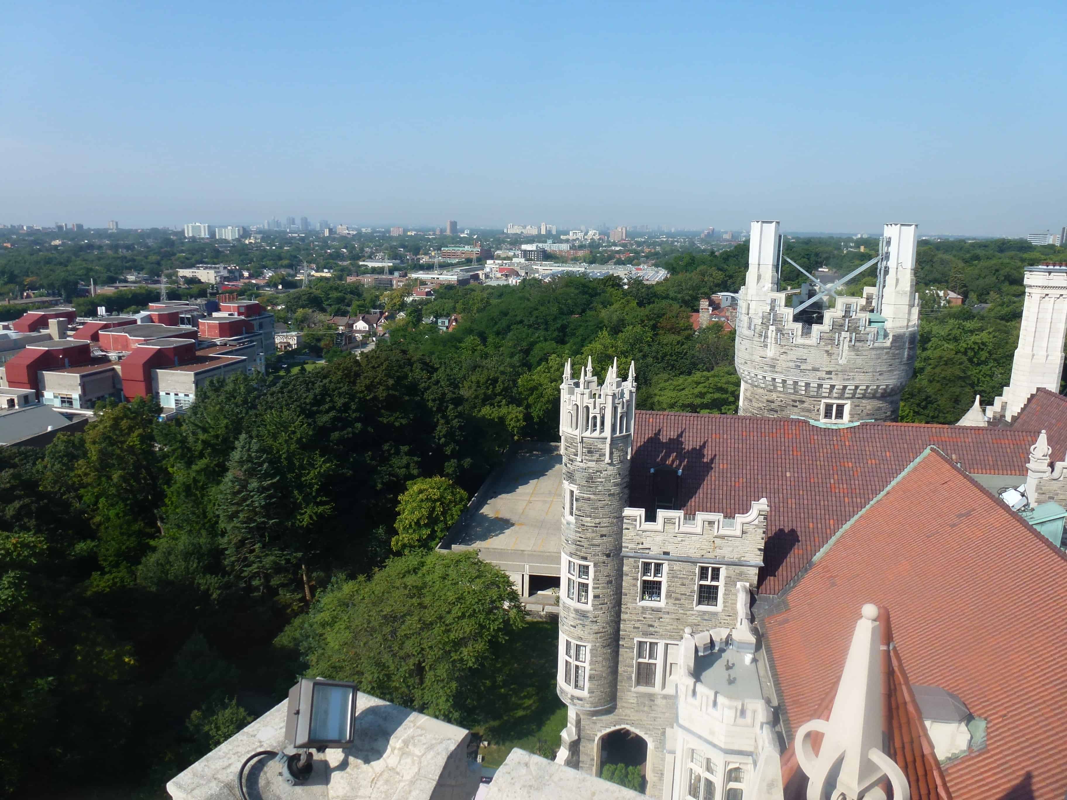 View from the tower at Casa Loma in Toronto, Ontario, Canada