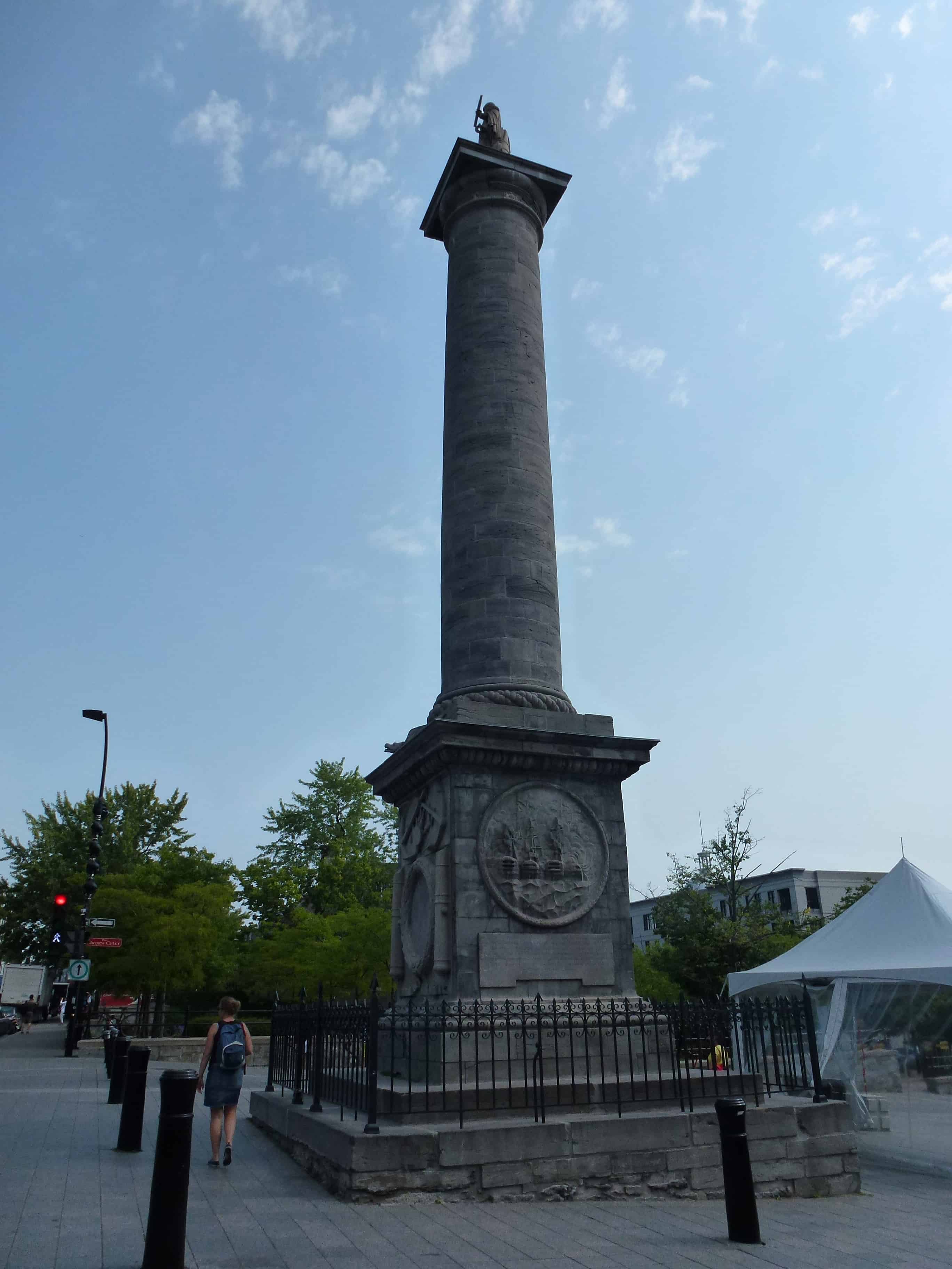 Nelson's Column at Place Jacques-Cartier in Vieux-Montréal, Québec, Canada