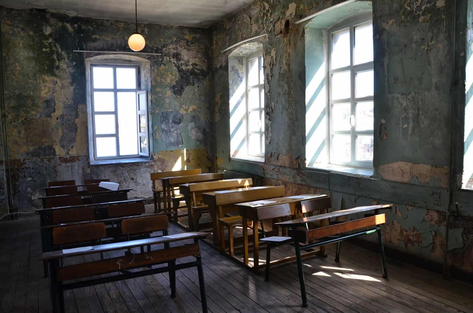 Classroom at Ioakimion School for Girls in Fener, Istanbul, Turkey