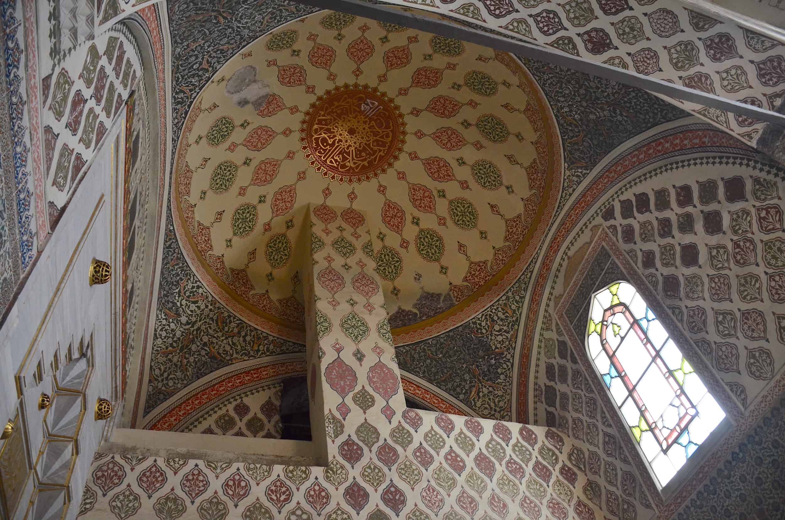 Dome of the vestibule in the Imperial Harem at Topkapi Palace in Istanbul, Turkey