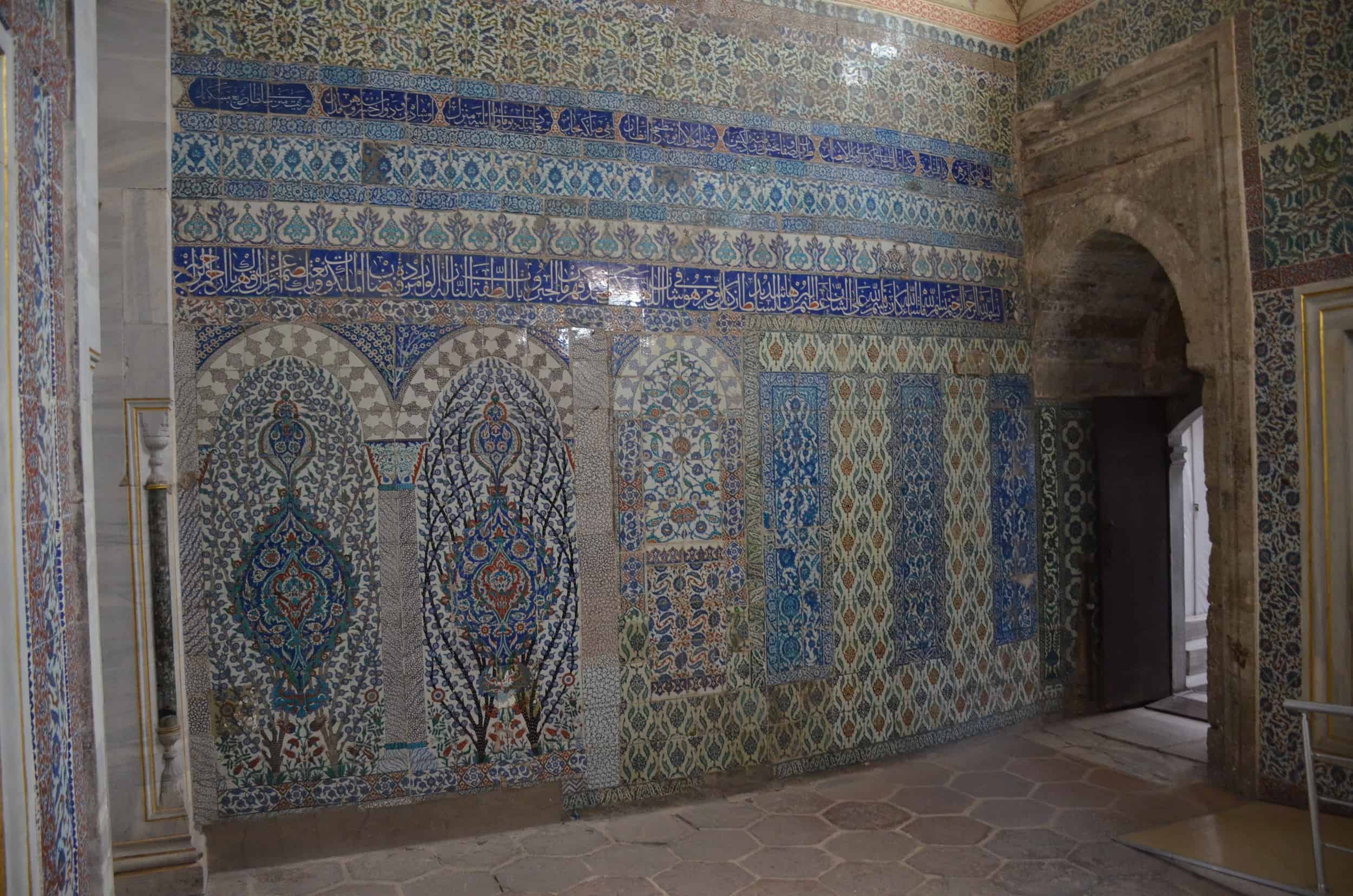 Vestibule in the Imperial Harem at Topkapi Palace in Istanbul, Turkey