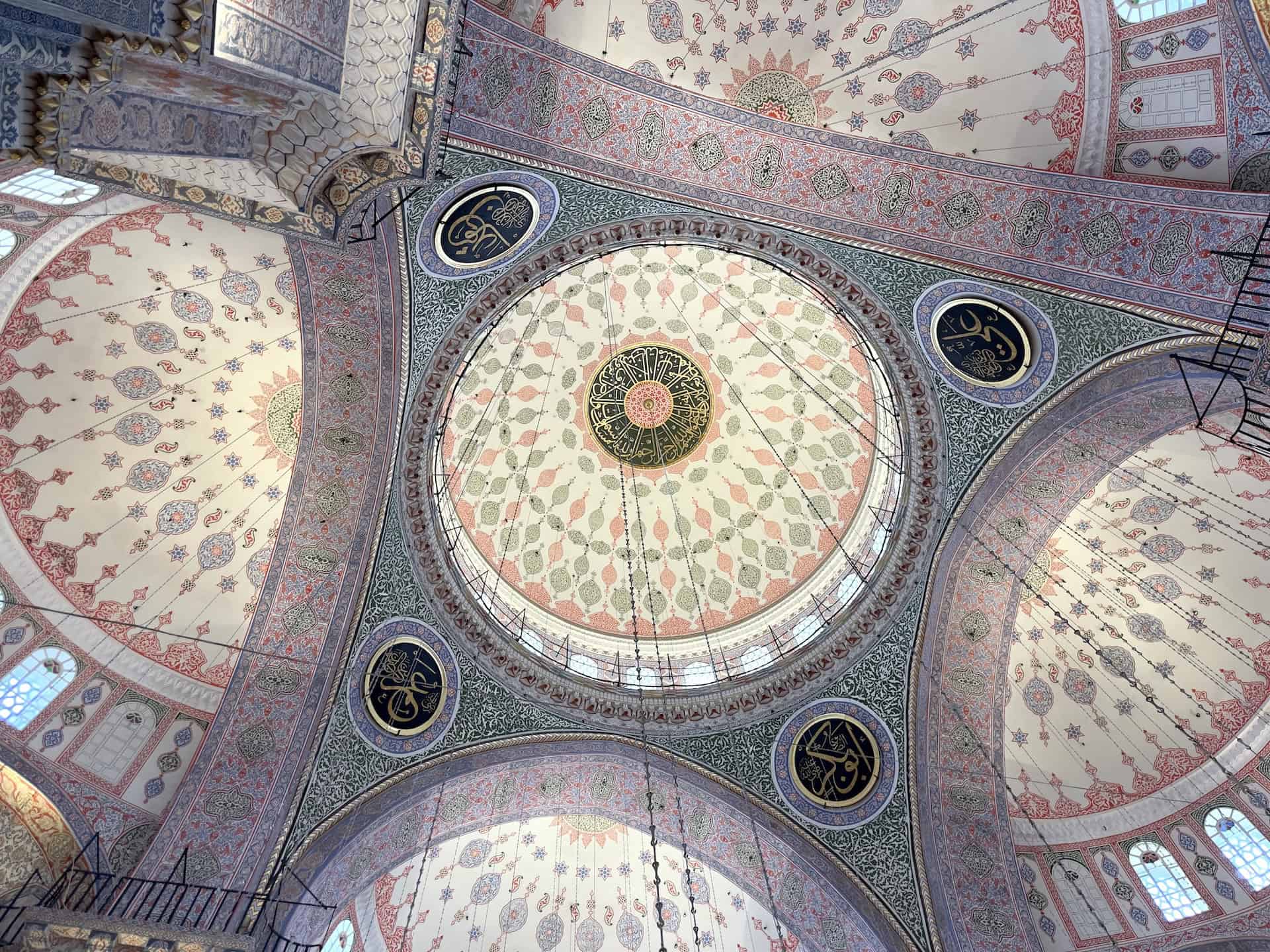 Central dome of the New Mosque in Istanbul, Turkey
