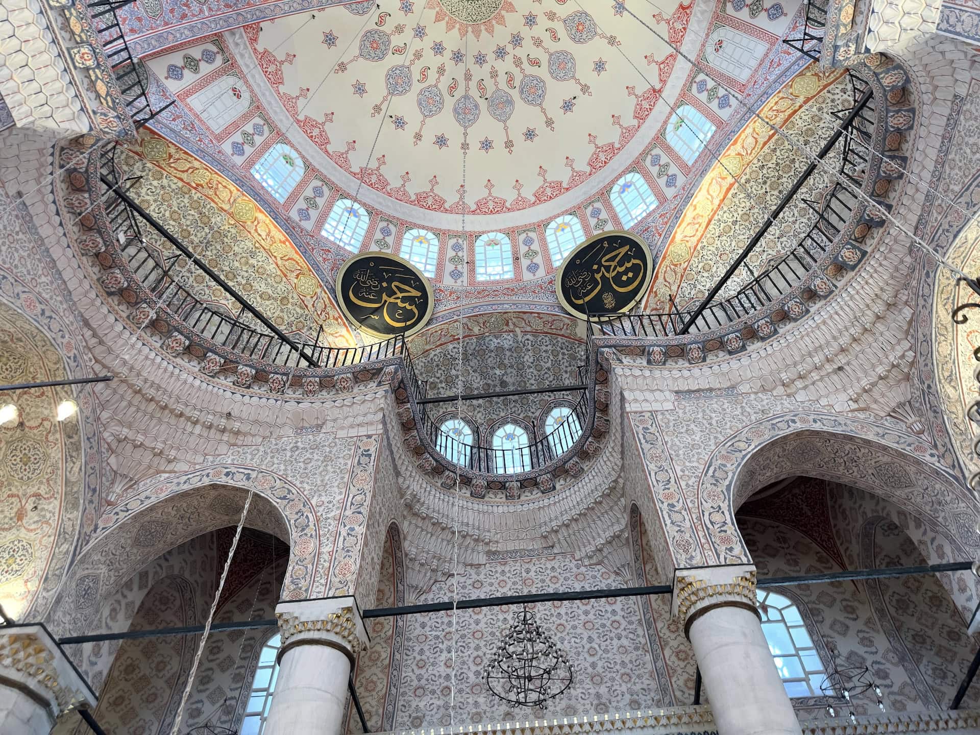 Semi-domes of the New Mosque in Istanbul, Turkey