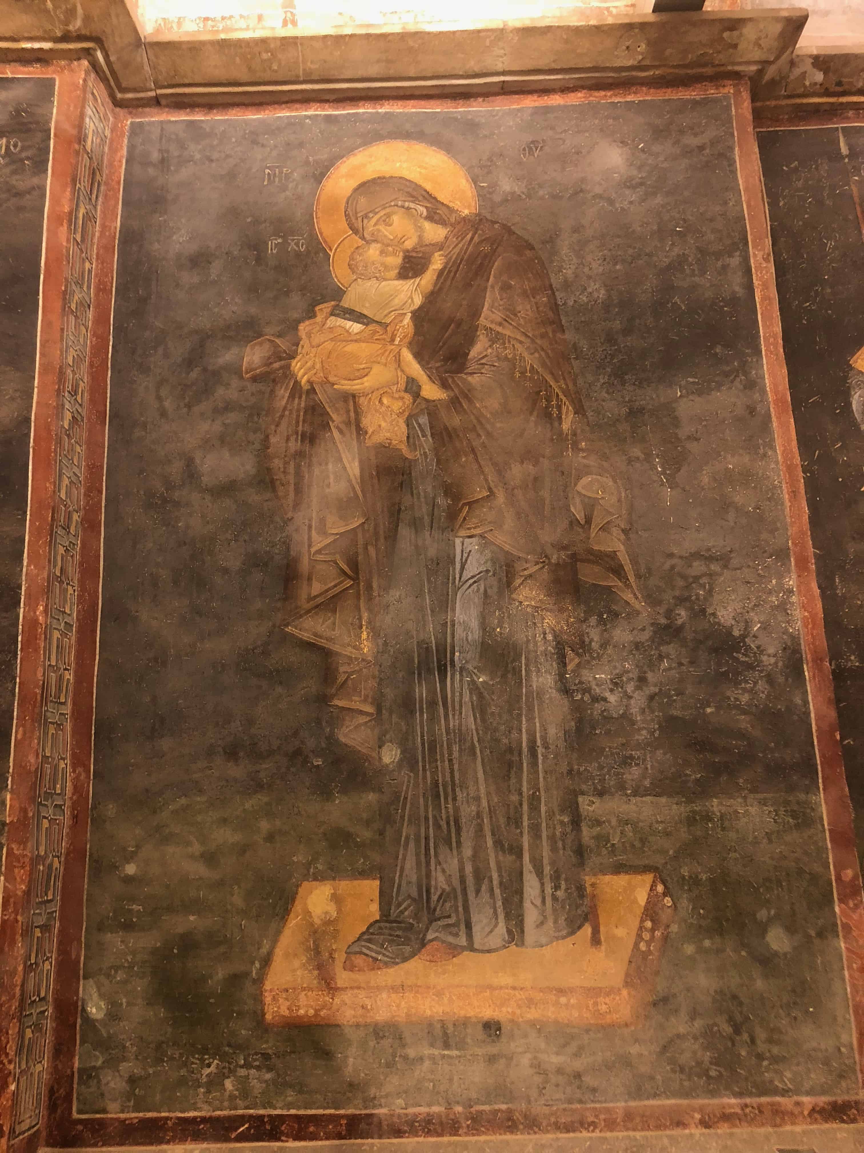 Virgin and Child at Chora Church in Istanbul, Turkey