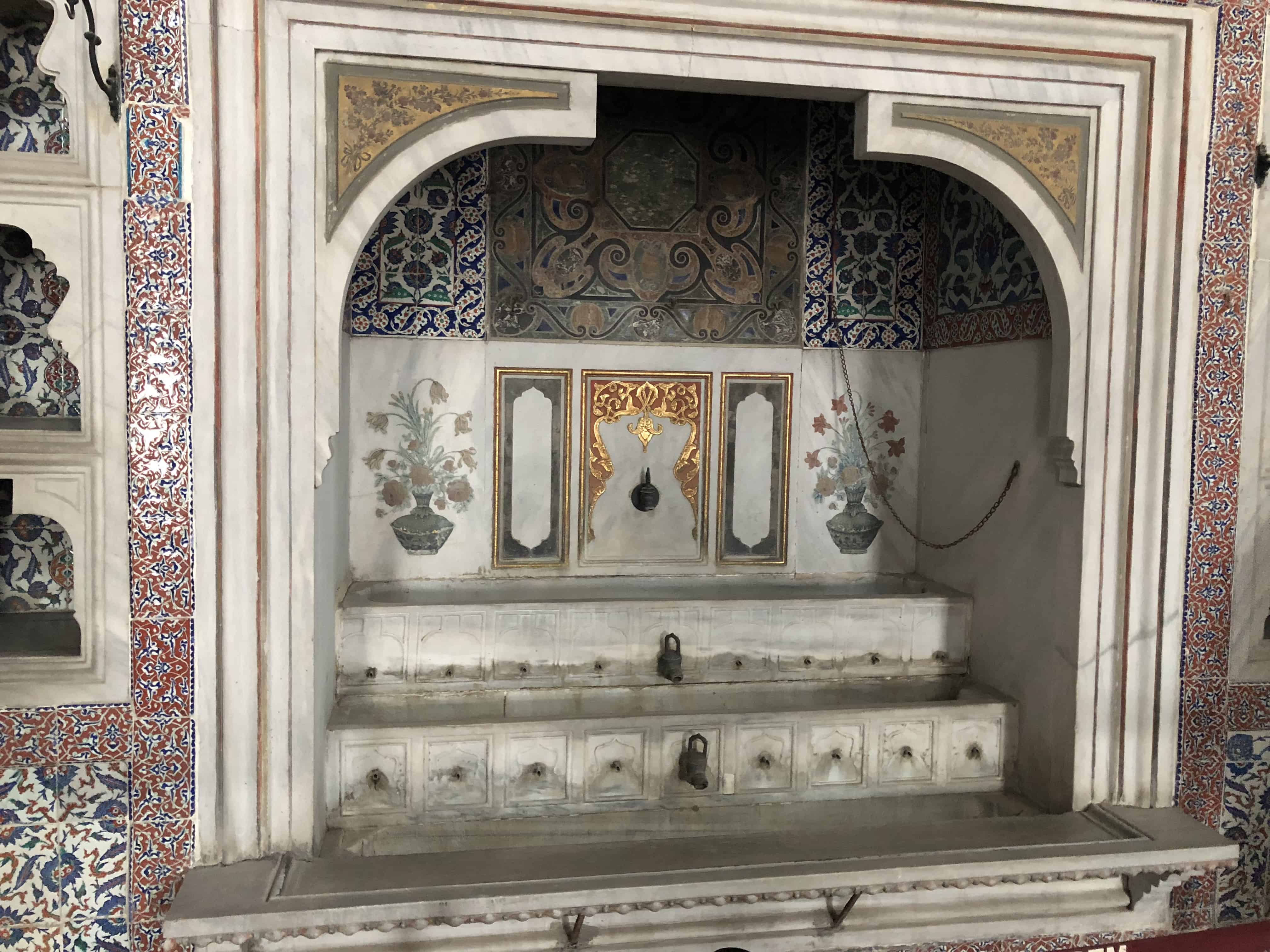 Fountain in the Privy Chamber of Murad III in the Imperial Harem at Topkapi Palace in Istanbul, Turkey