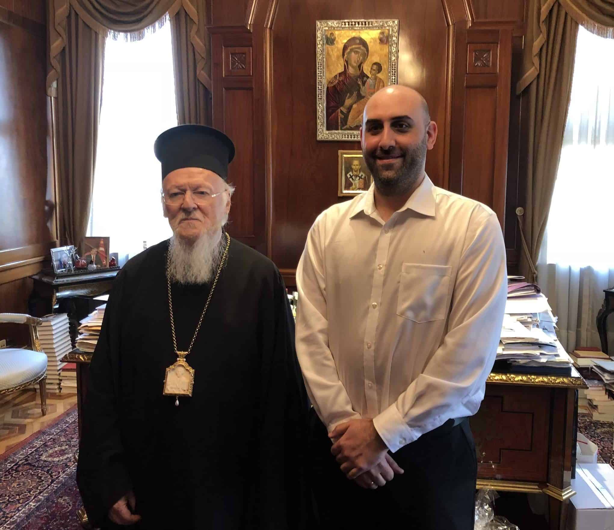 Me with His All-Holiness Ecumenical Patriarch Bartholomew at the Patriarchal complex of the Ecumenical Patriarchate of Constantinople in Istanbul, Turkey