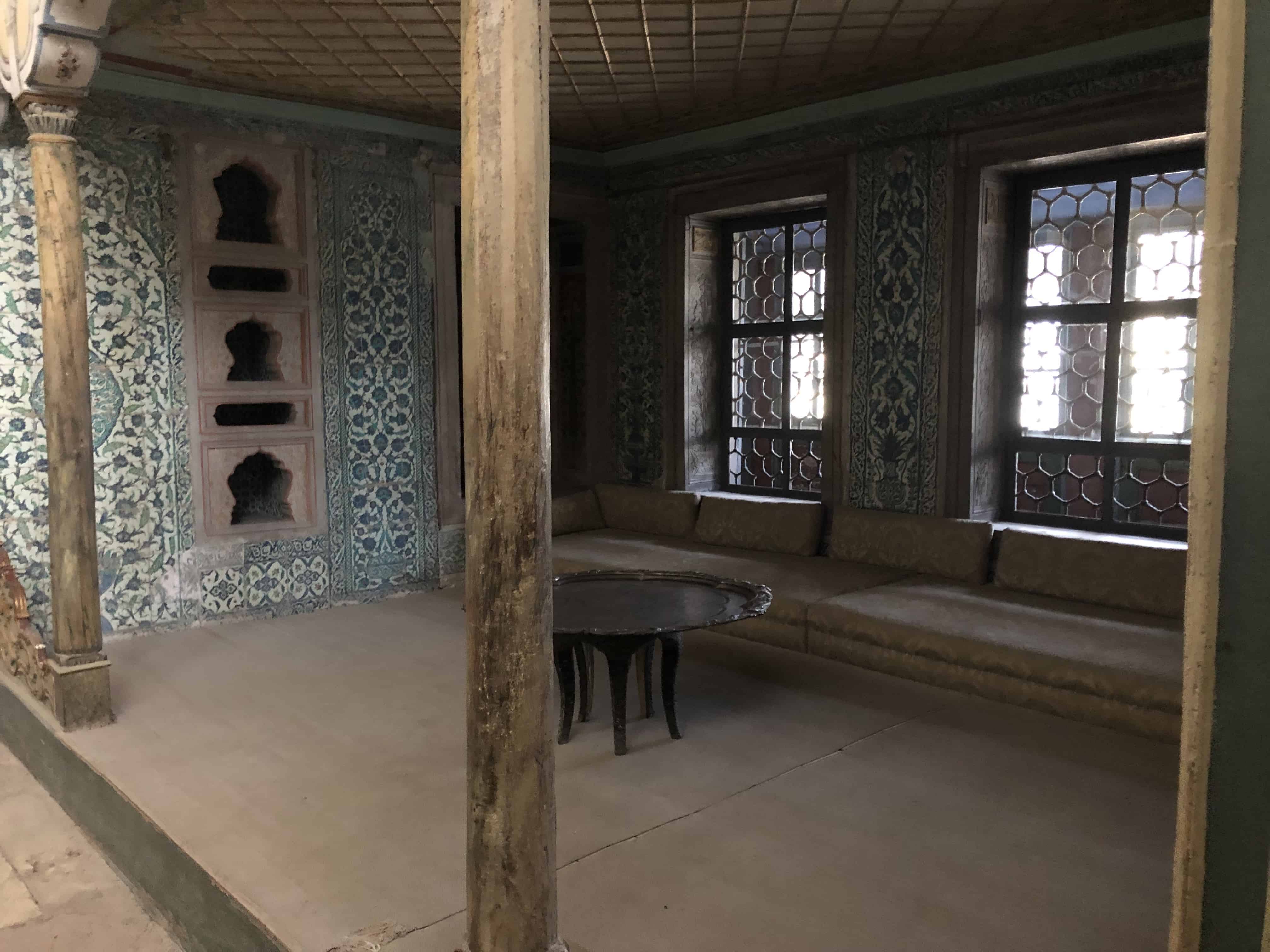 Dining room in the Apartments of the Queen Mother in the Imperial Harem at Topkapi Palace in Istanbul, Turkey