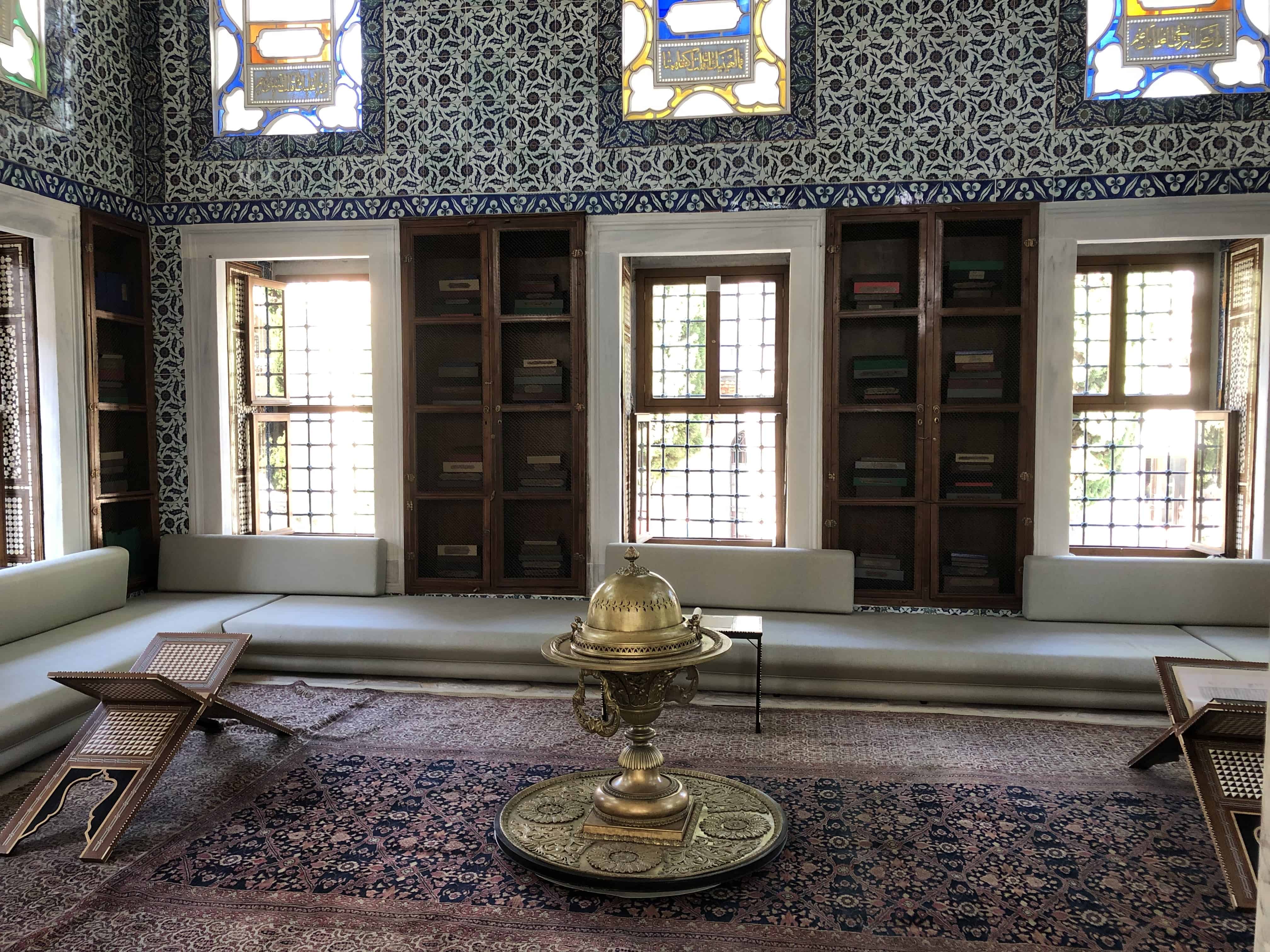 Reading area at the Enderûn Library at Topkapi Palace in Istanbul, Turkey
