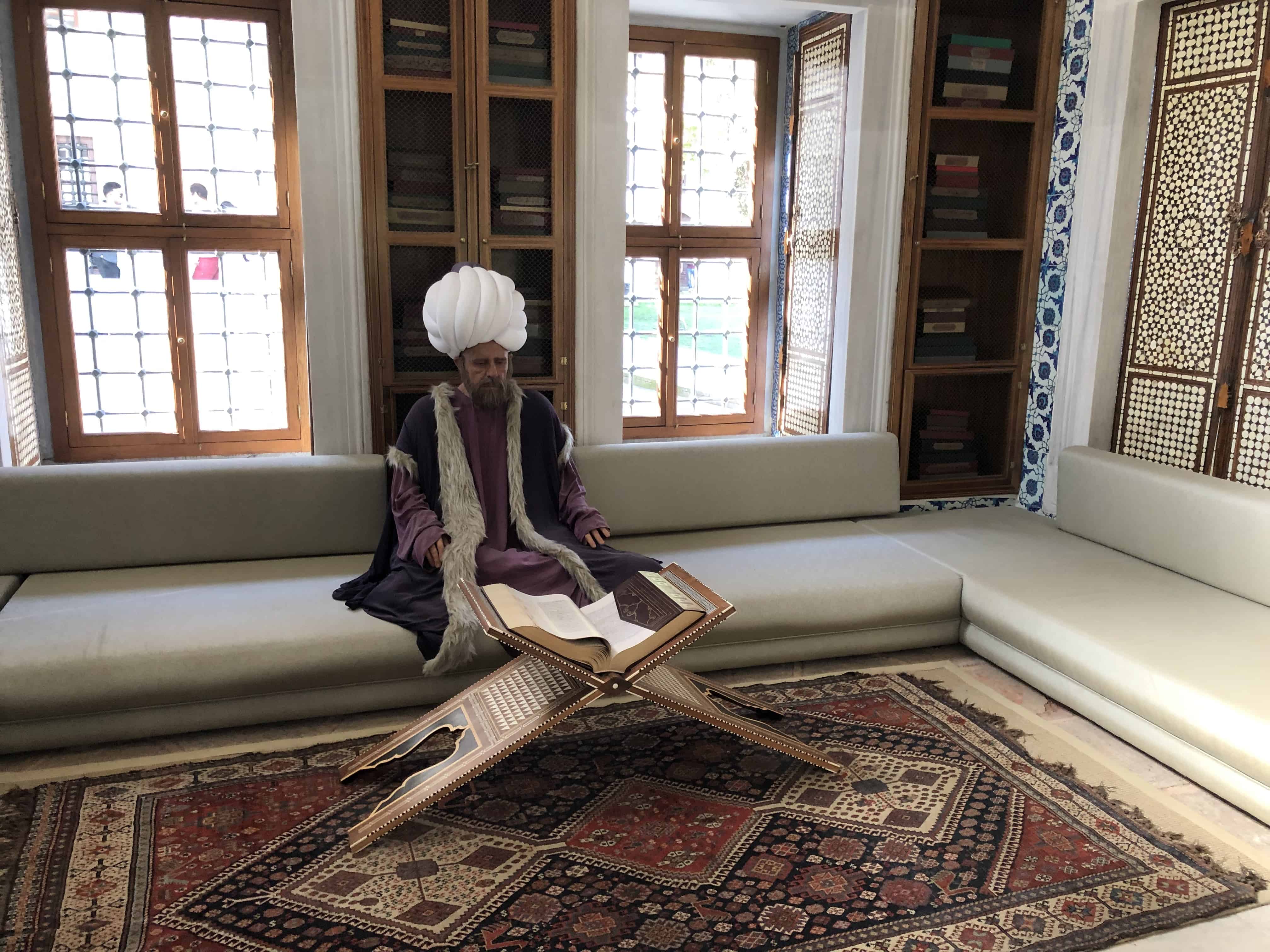 Sultan's reading niche at the Enderûn Library at Topkapi Palace in Istanbul, Turkey