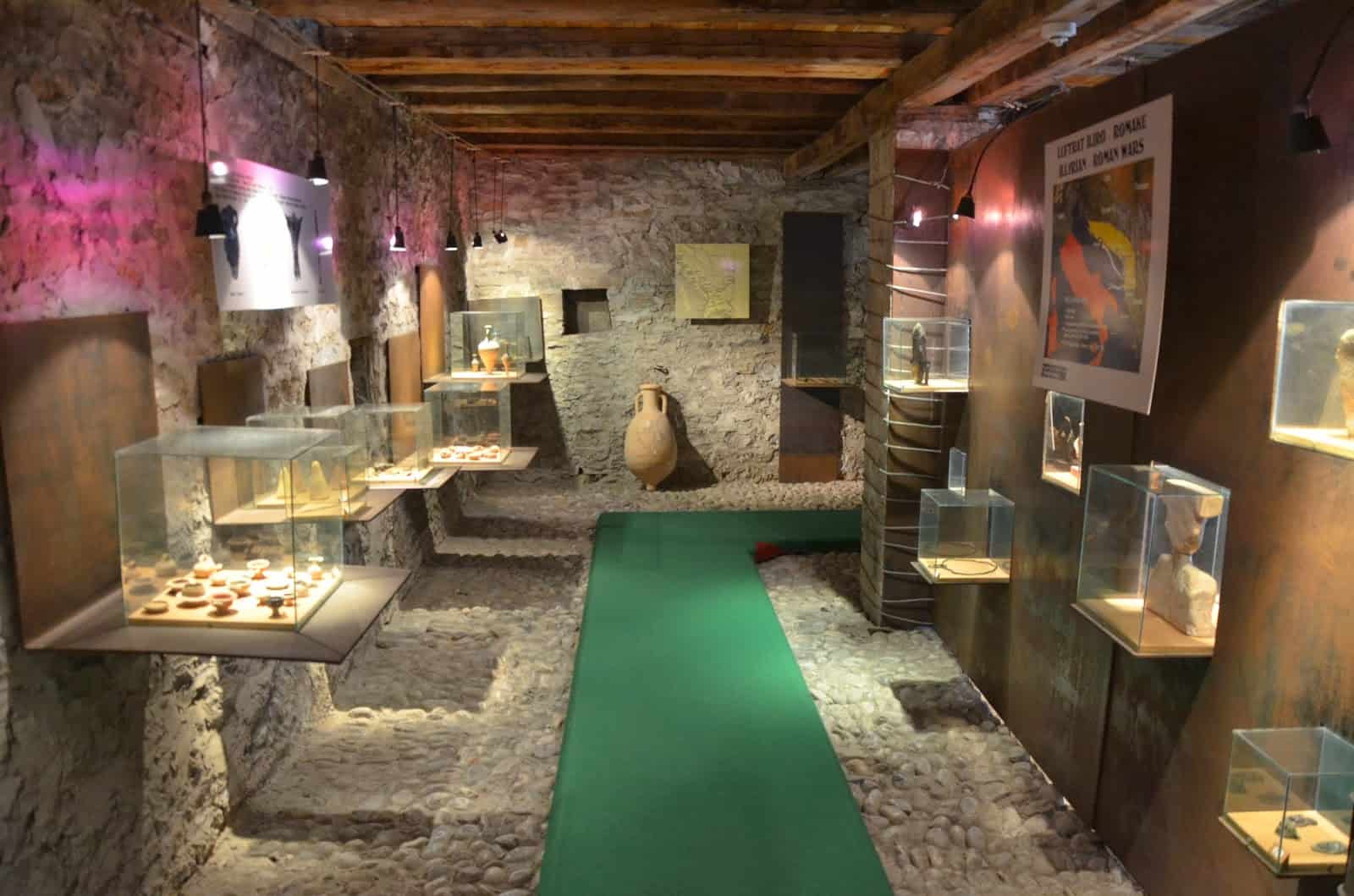 Archaeological section of the Shkodër Historical Museum in Shkodër, Albania
