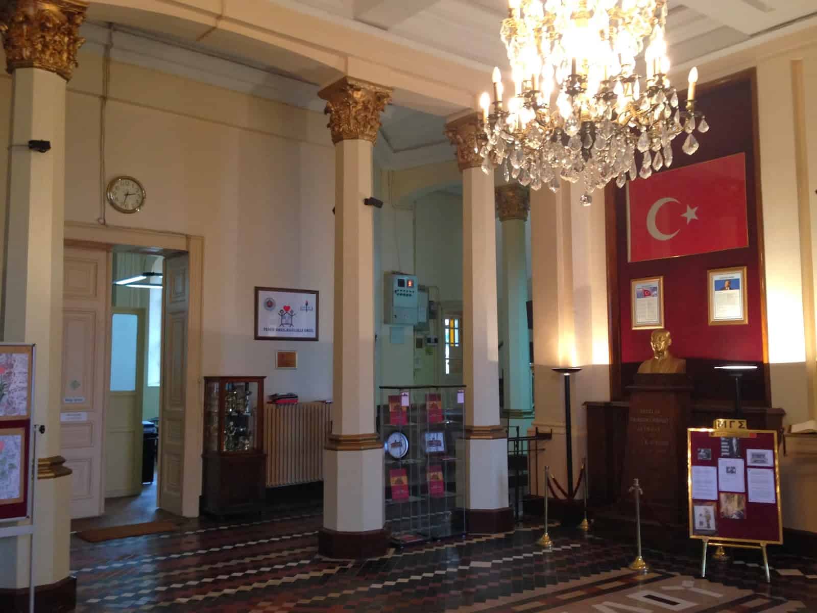 Entrance at Phanar Greek Orthodox College in Fener, Istanbul, Turkey