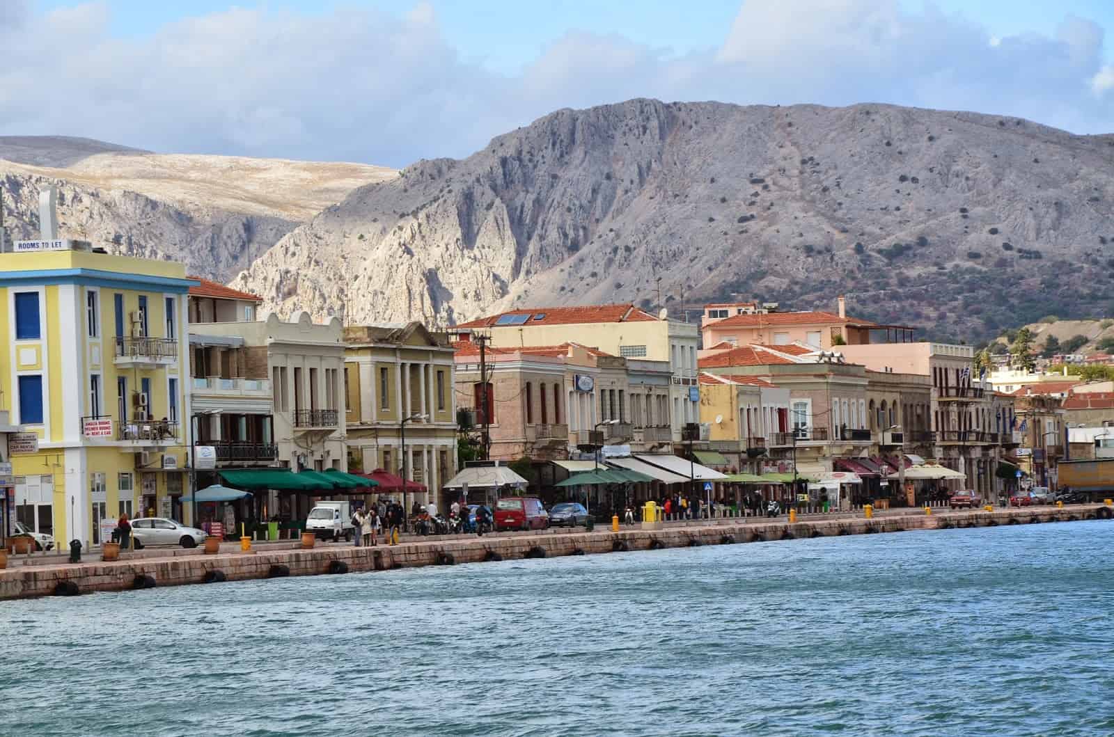 Harbor in Chora, Chios, Greece