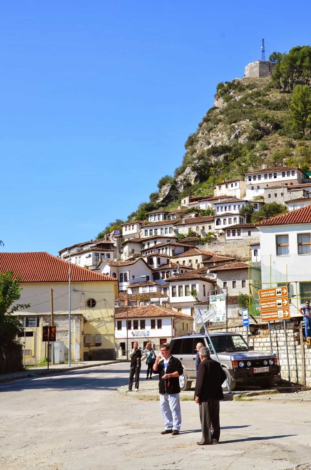 Mangalemi with the Castle on top in Berat, Albania