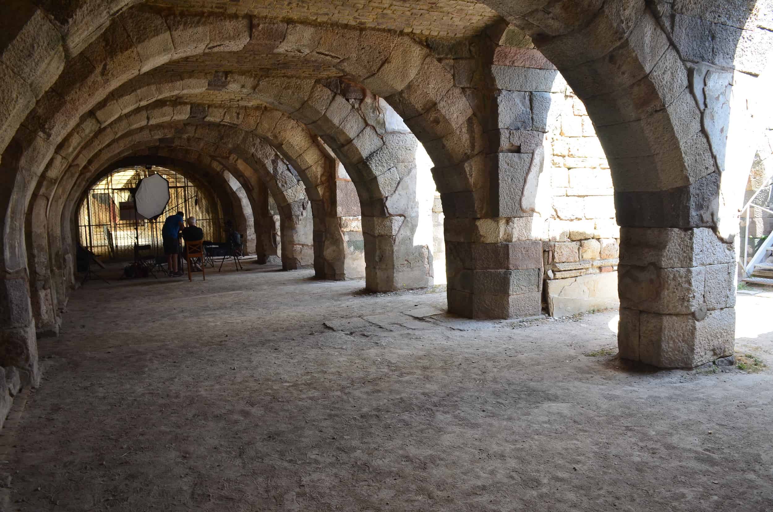 Basement of the basilica at the Smyrna Agora in Izmir, Turkey