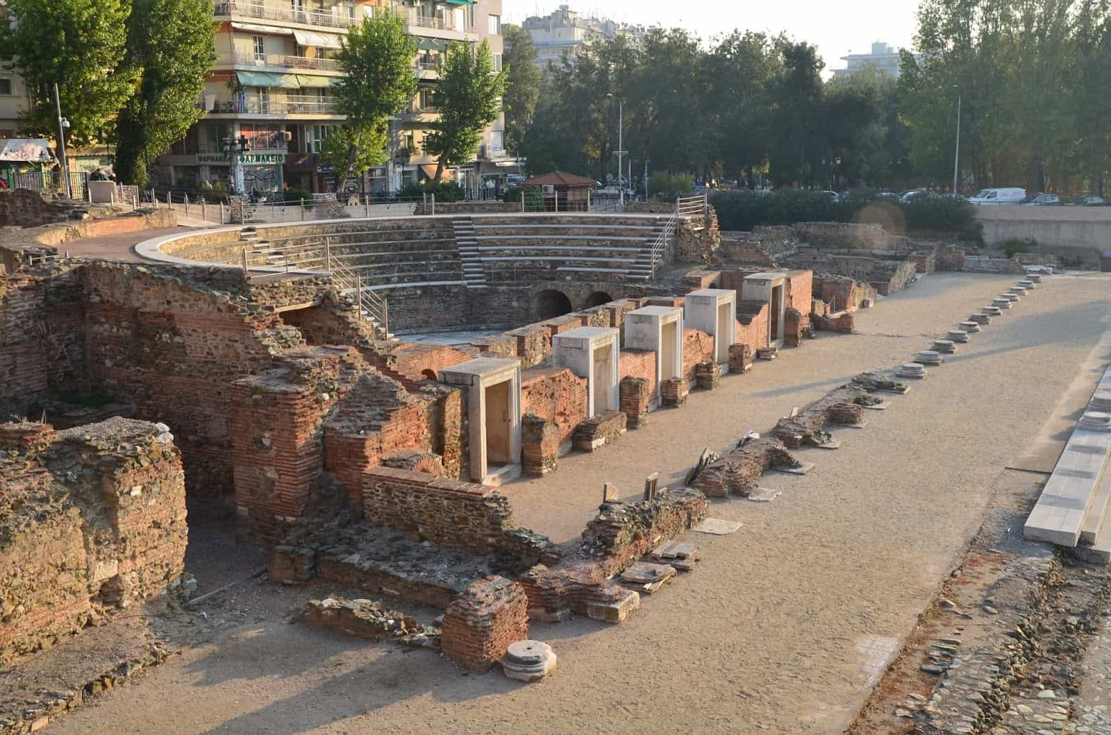 Small theatre at the Roman Forum in Thessaloniki, Greece