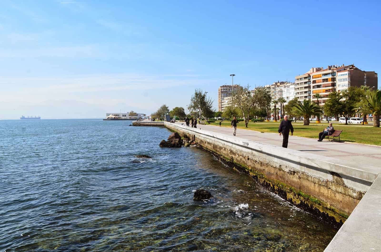 Seaside promenade in Karşıyaka, Izmir, Turkey