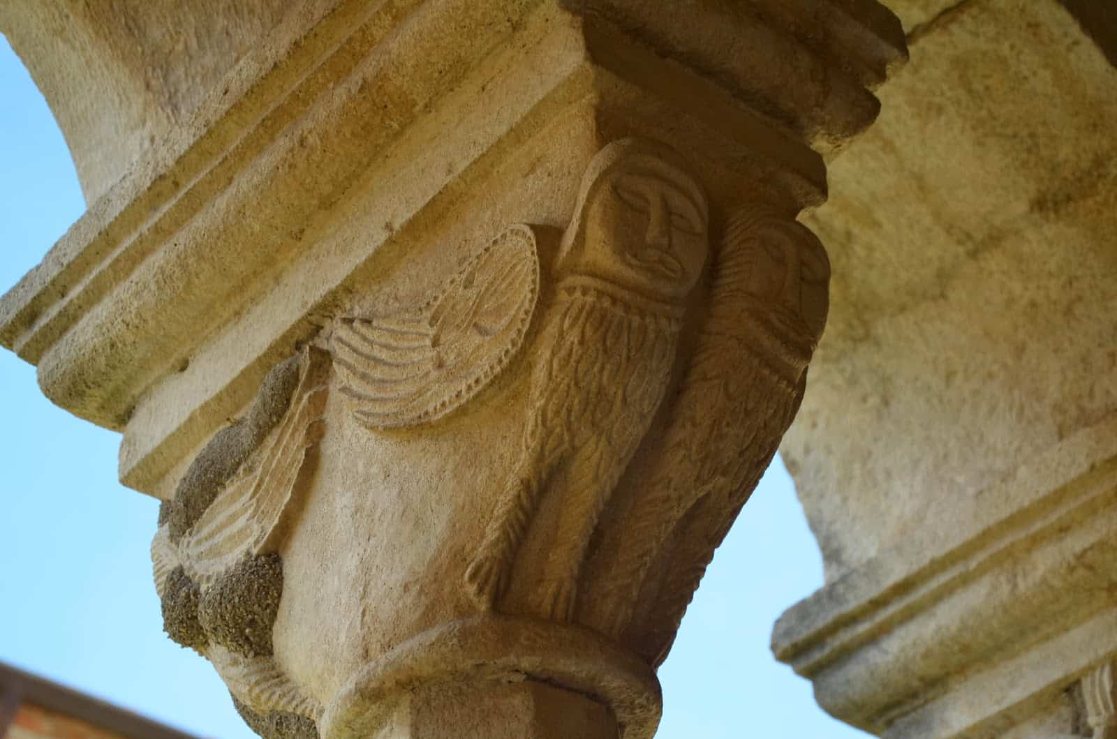 Column capital at the Monastery of St. Mary in Apollonia, Albania