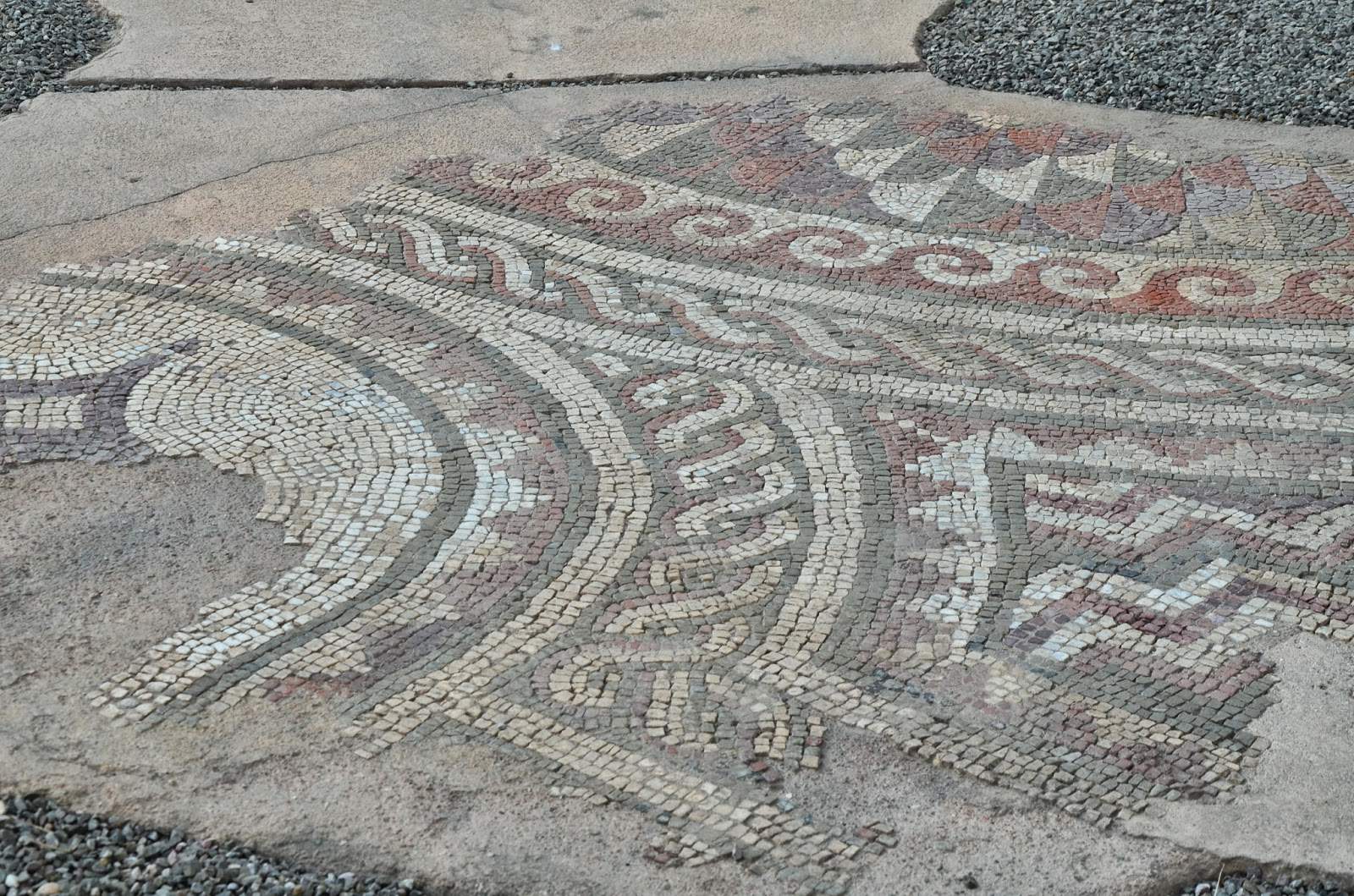 Roman mosaic in Tiranë, Albania
