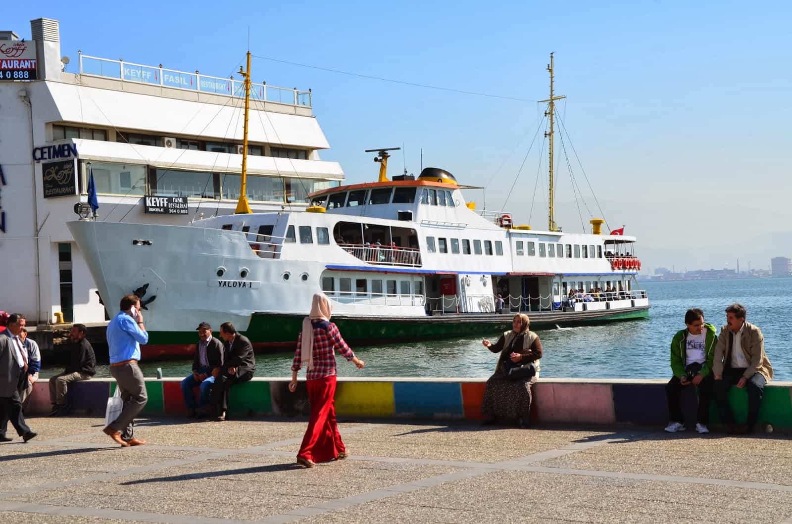 Ferry in Karşıyaka, Izmir, Turkey
