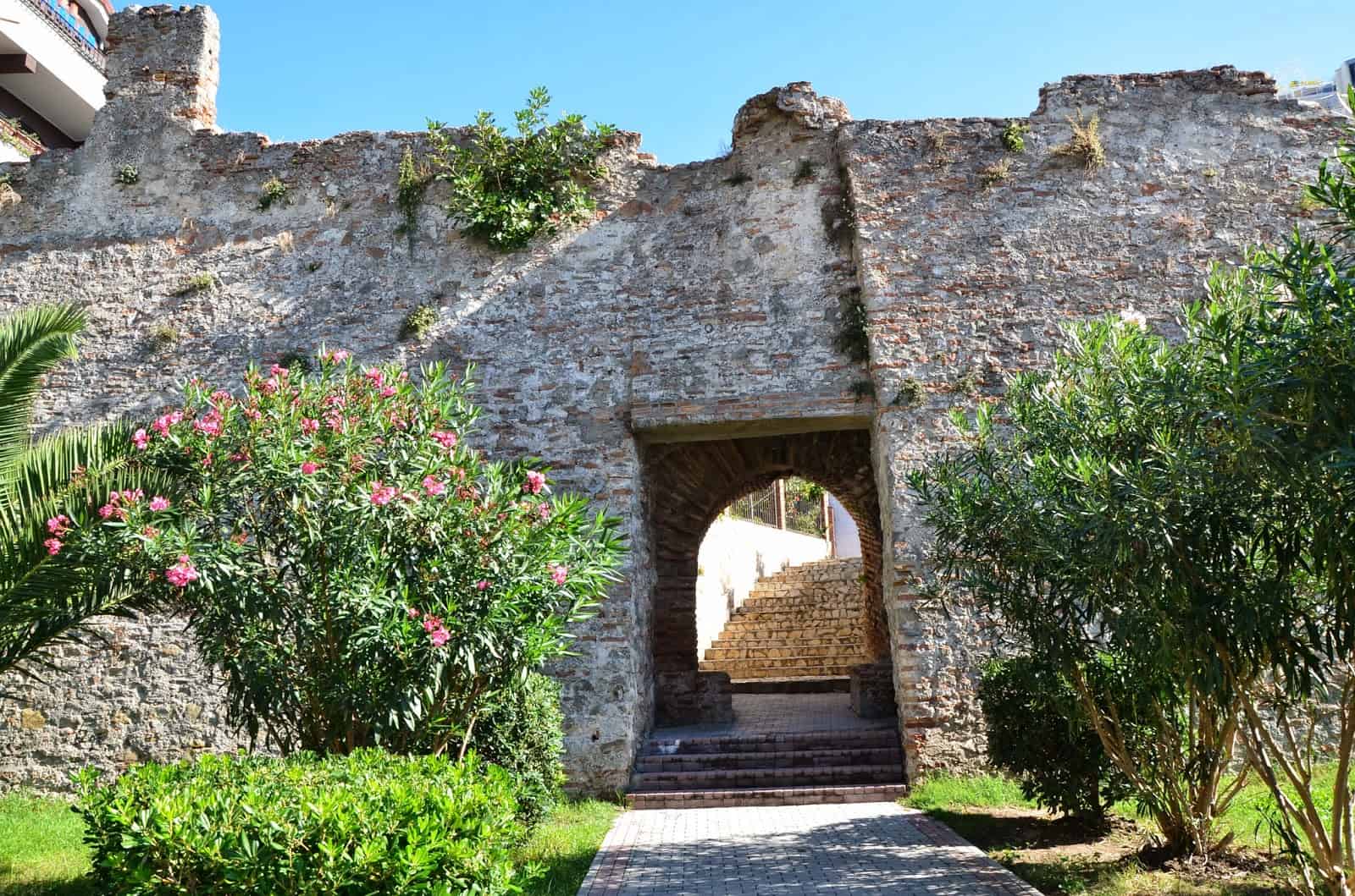 Byzantine walls in Durrës, Albania