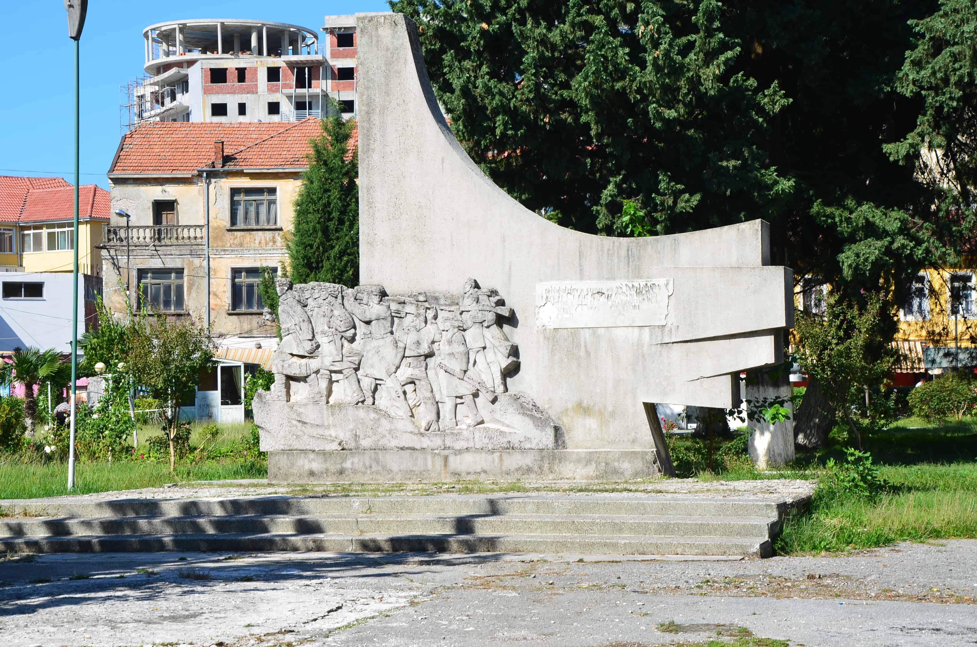 Partisan War Monument in Shkodër, Albania