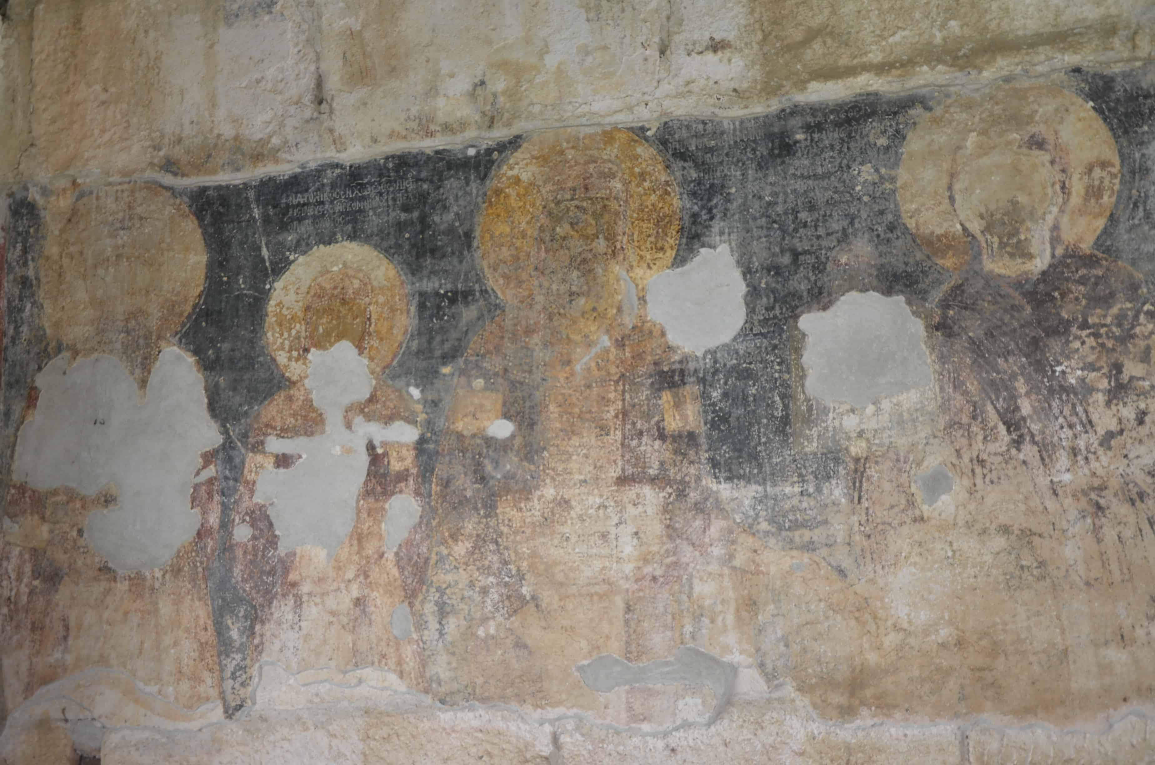 Fresco at the Monastery of St. Mary in Apollonia, Albania