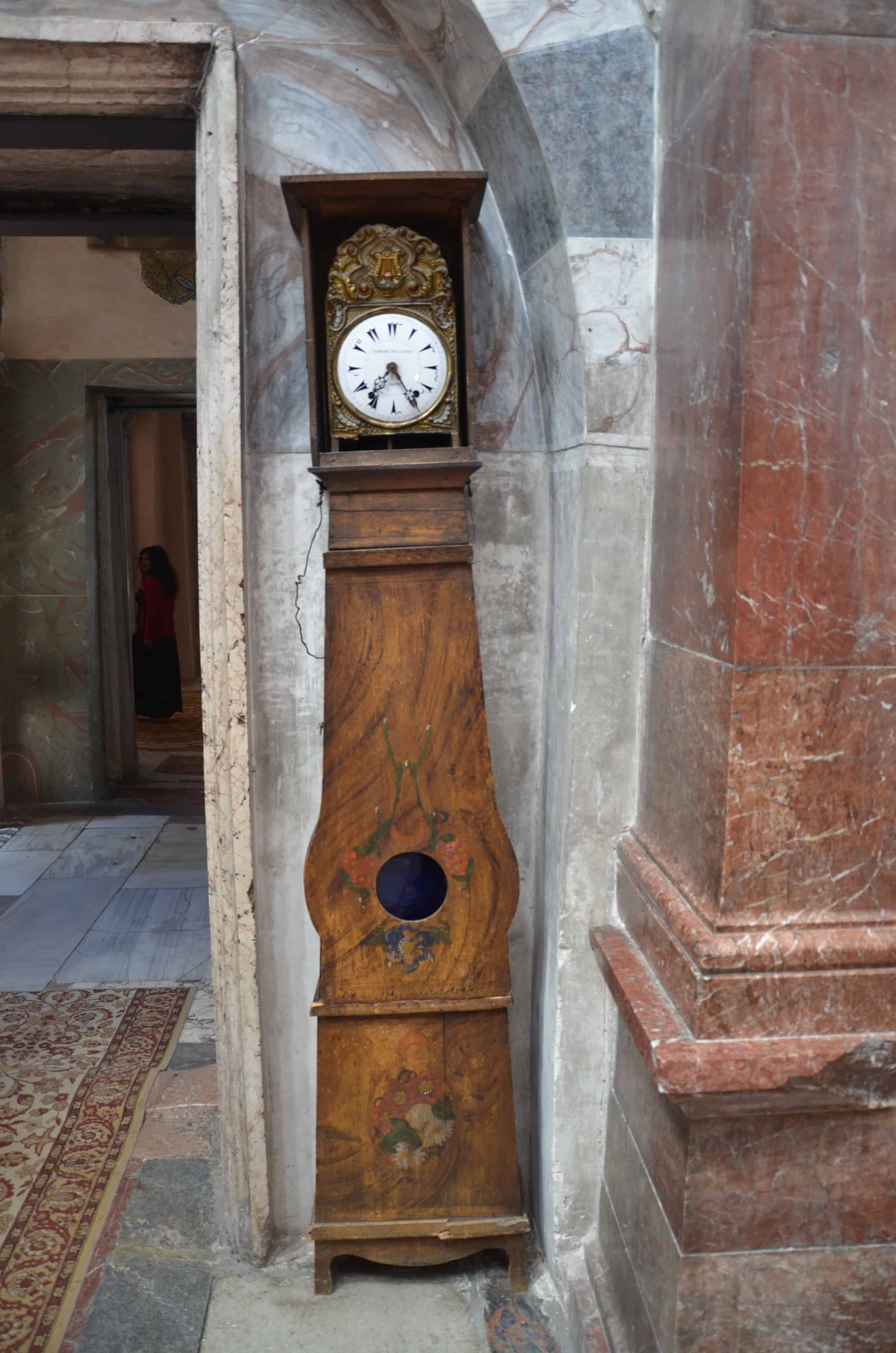 Clock from Smyrna at Nea Moni in Chios, Greece