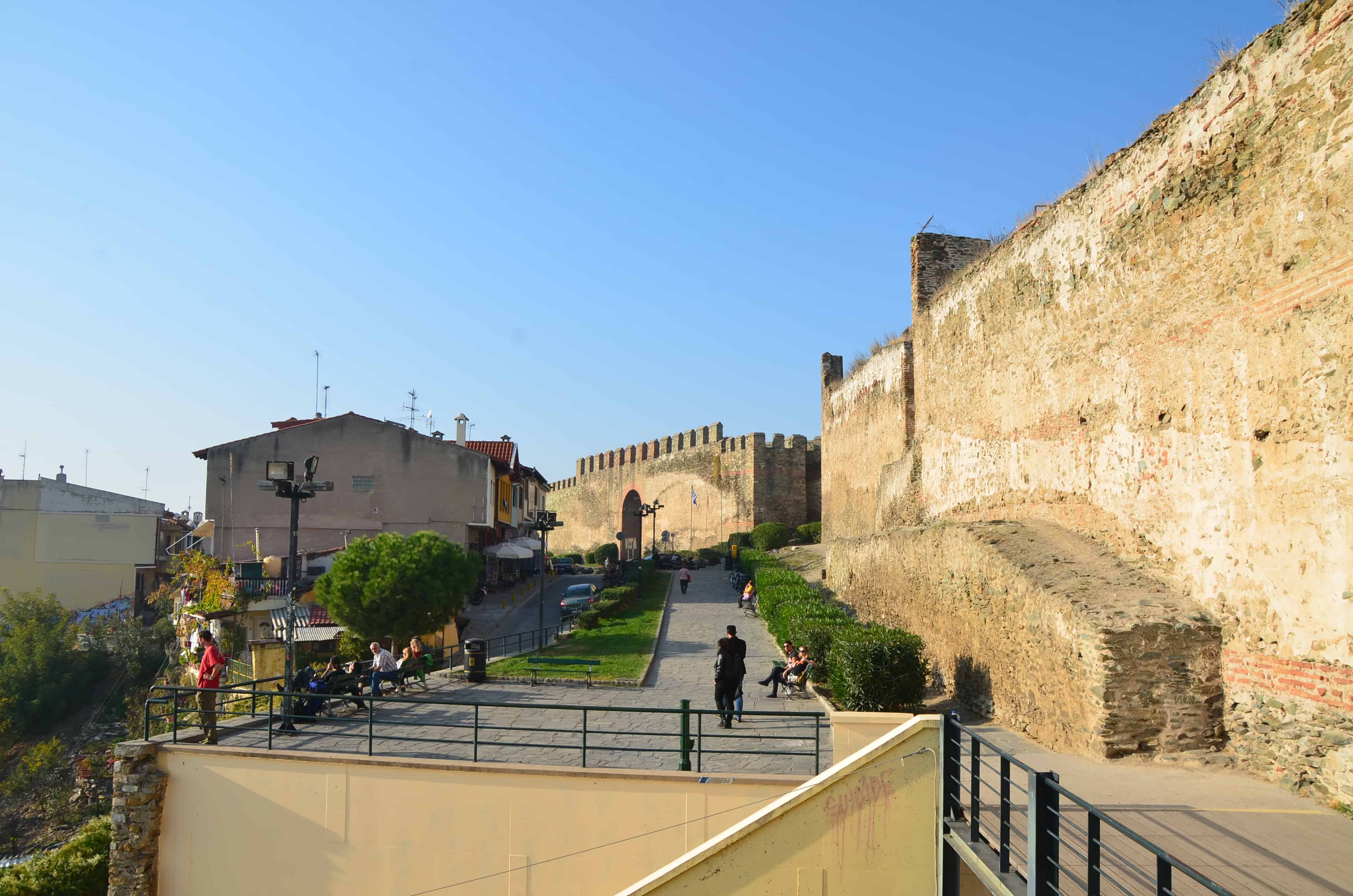 City walls in Thessaloniki, Greece